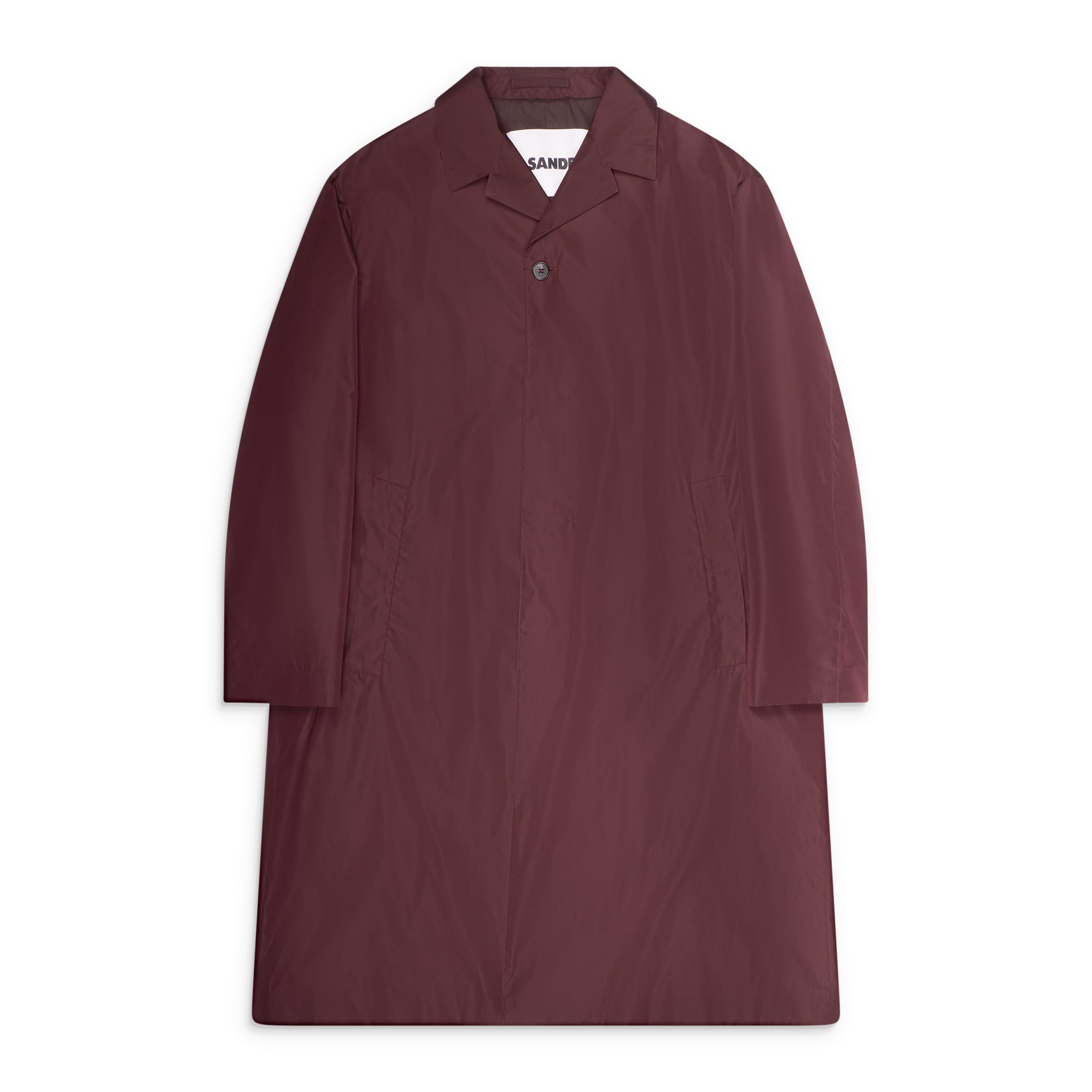 Jil Sander Taffetas Sport Coat Plum