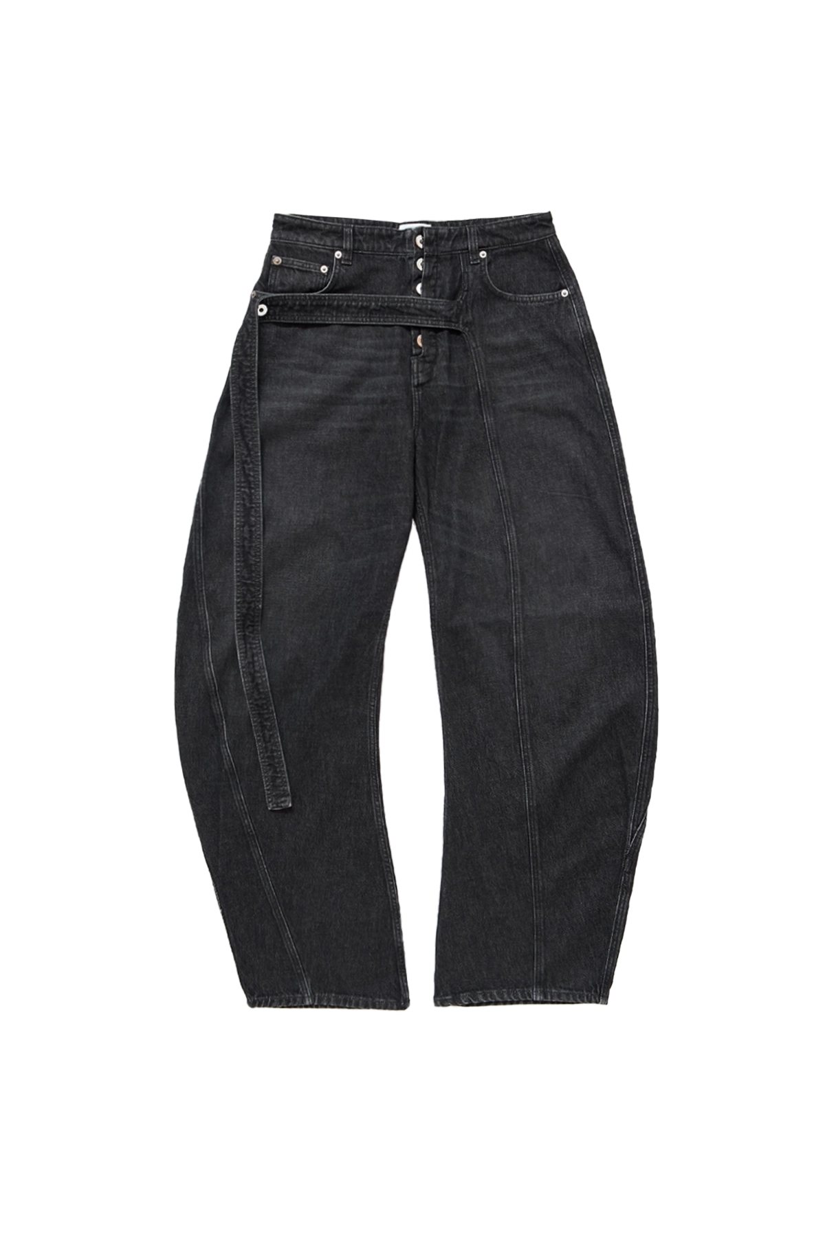 Jean Paul Gaultier Low Waist Strap Detail Jean Vintage Black – ESSXNYC