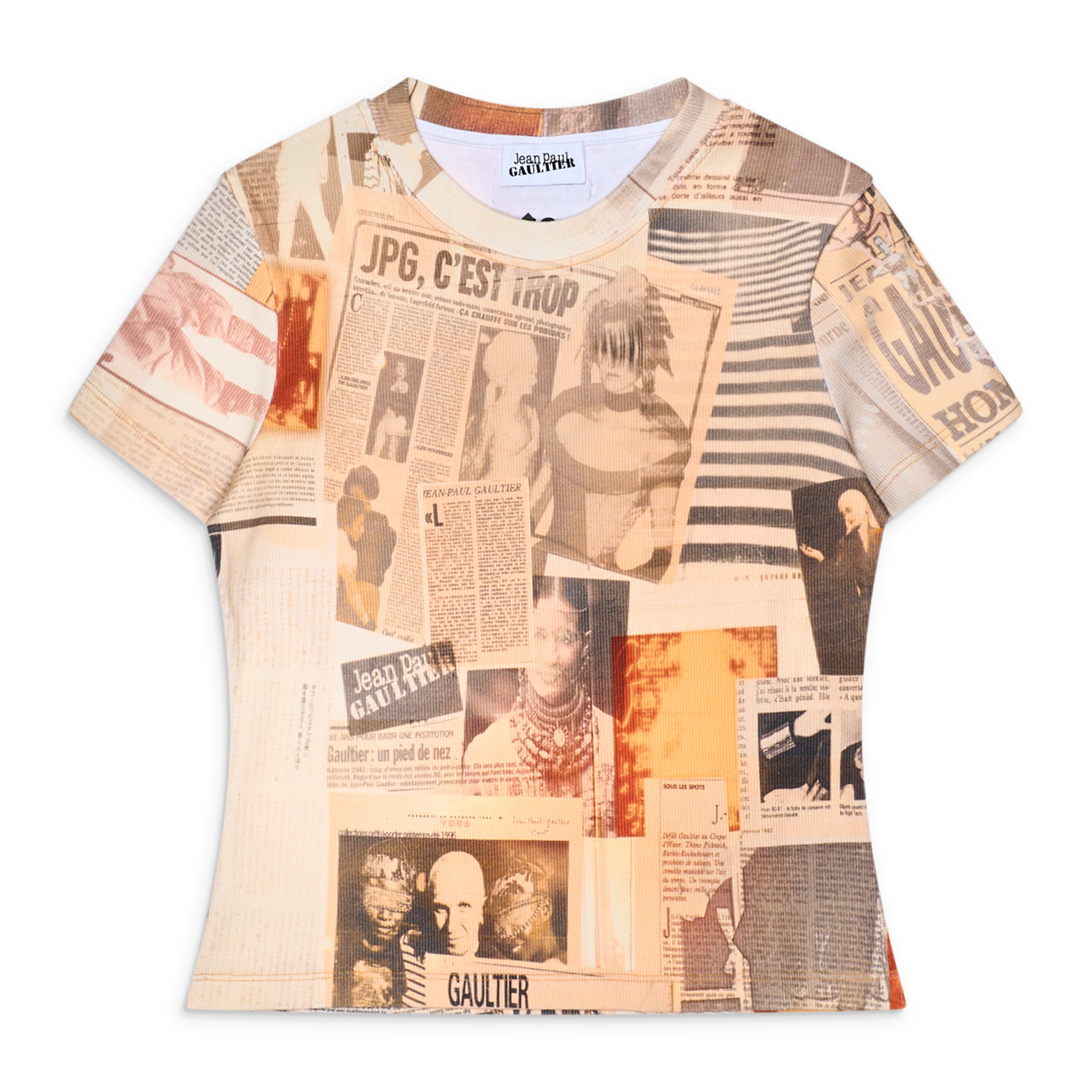 Jean Paul Gaultier Journal Print Rib T-Shirt