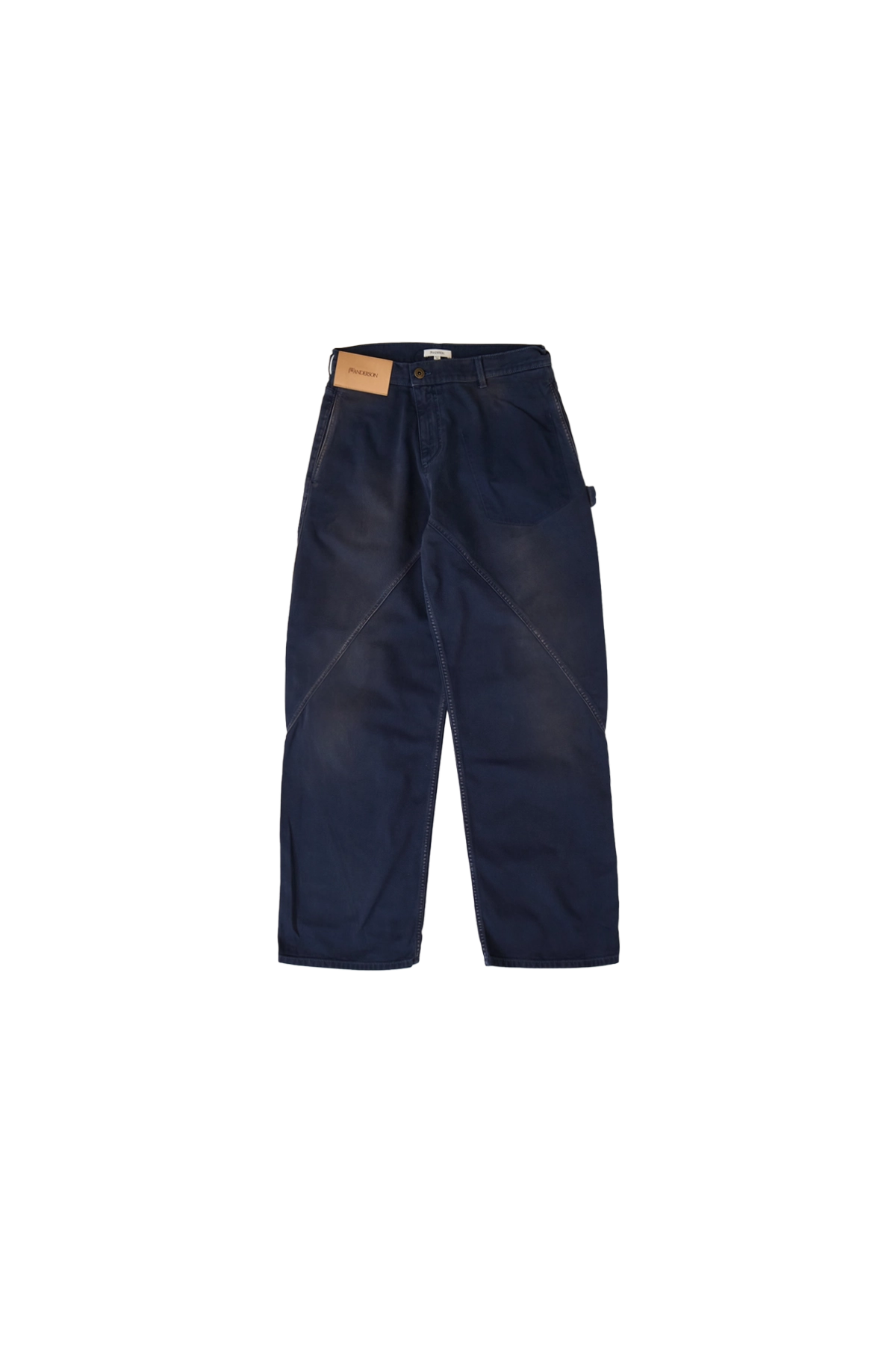 JW Anderson Aged Twisted Workwear Jeans Navy