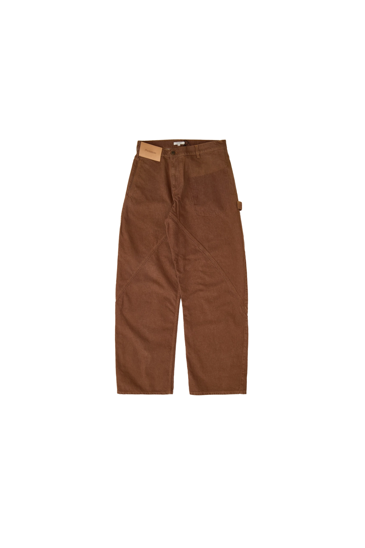 JW Anderson Aged Twisted Workwear Jeans Rust