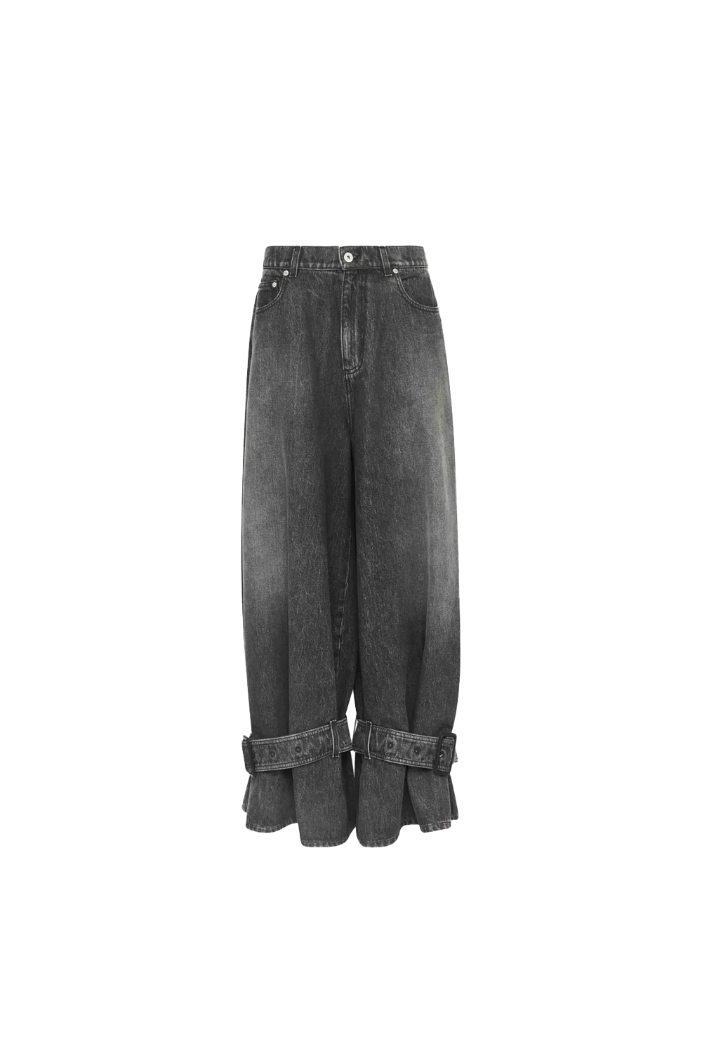 JW Anderson Buckled Cuff Jeans Grey