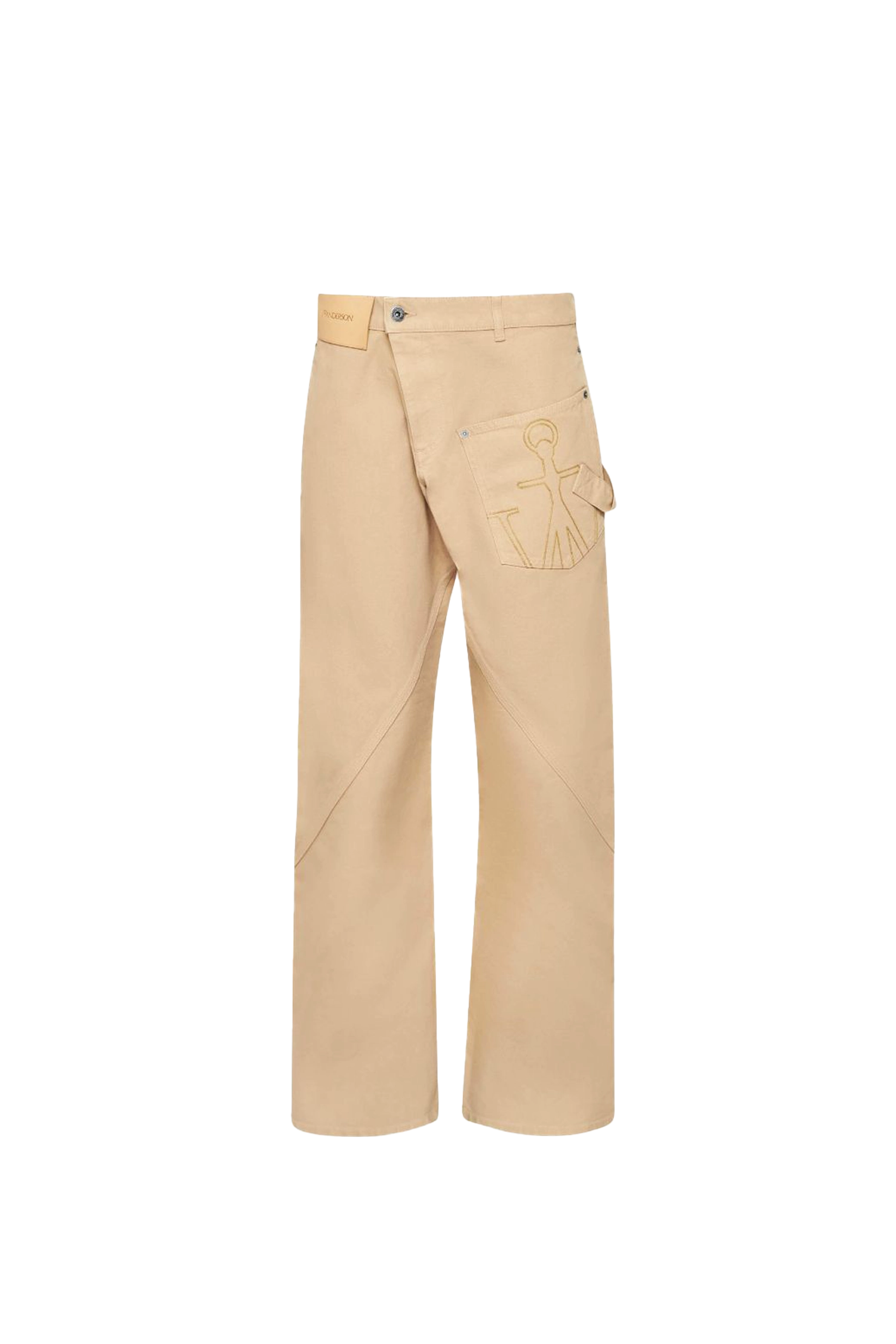 JW Anderson Twisted Workwear Trousers Beige