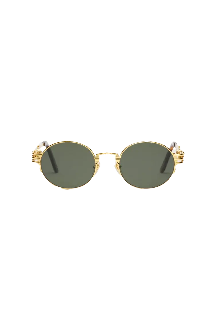 Jean Paul Gaultier Double Ressort 'The 56-6106' Sunglasses Gold