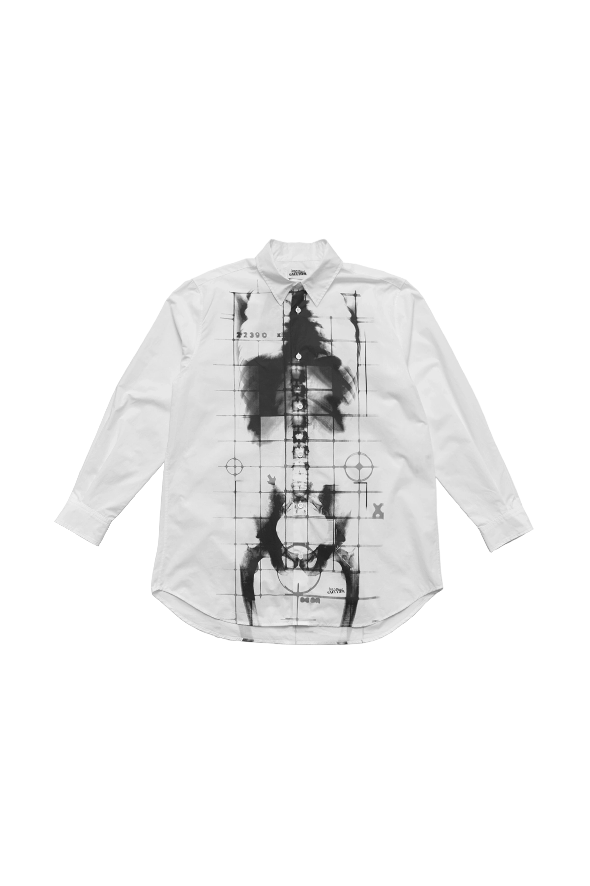 Jean Paul Gaultier Cotton Poplin Shirt Printed "Squeletor"