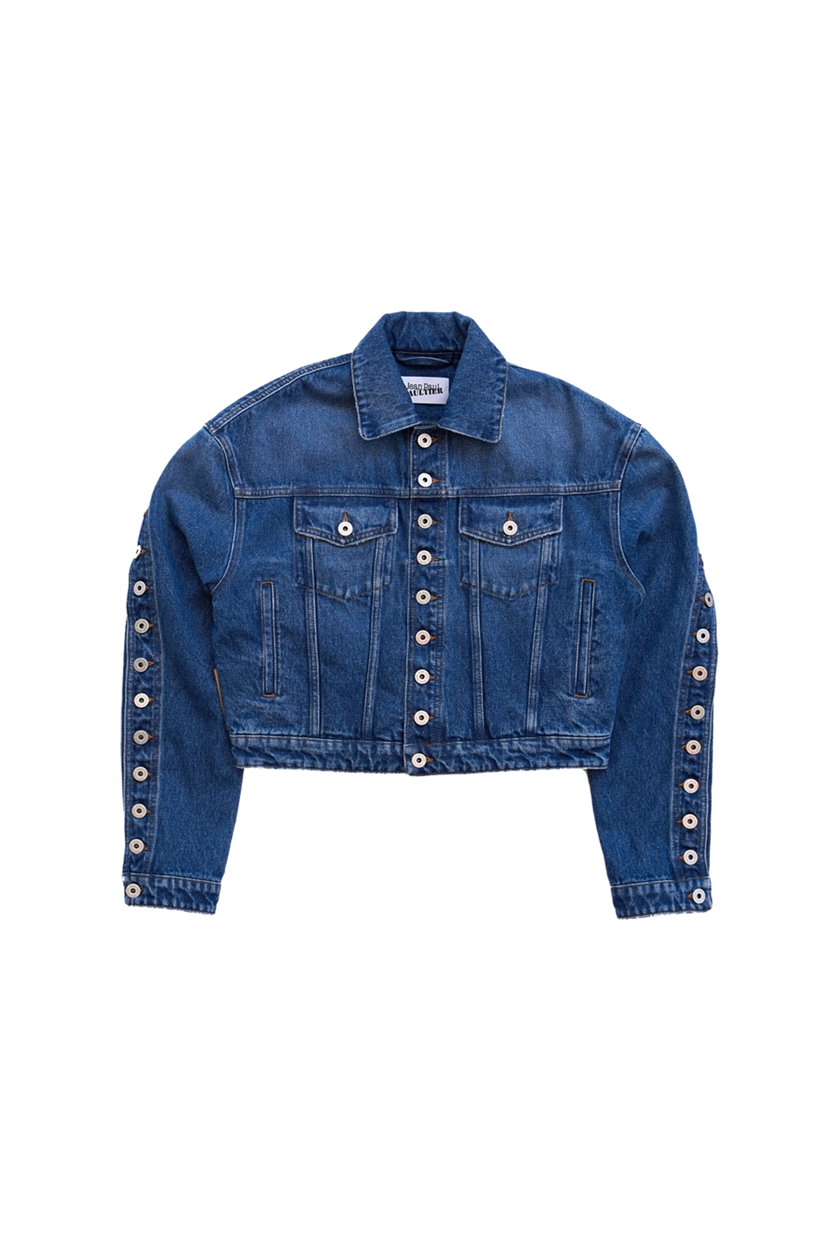 Jean Paul Gaultier Denim Jacket With Buttons Details Blue