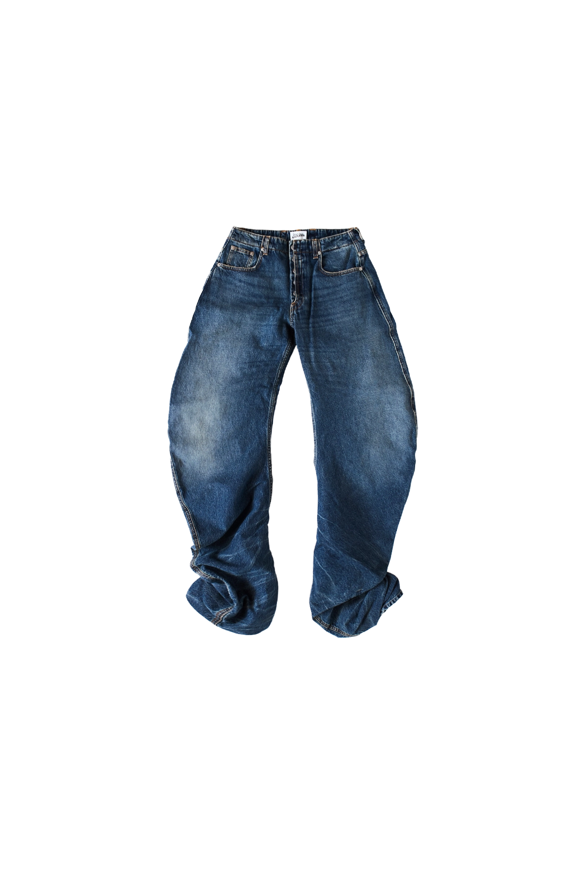 Jean Paul Gaultier Jean With Oversize Fit Vintage Blue