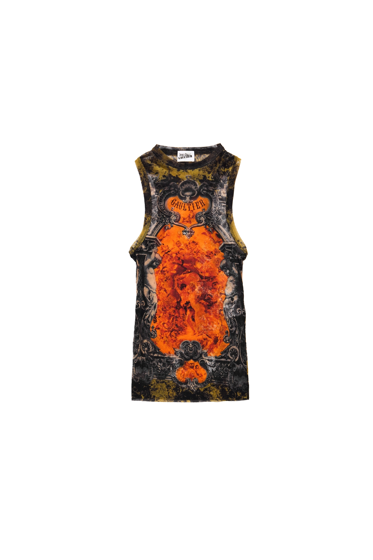 Jean Paul Gaultier Mesh 'The "Médaillon' Tank Top