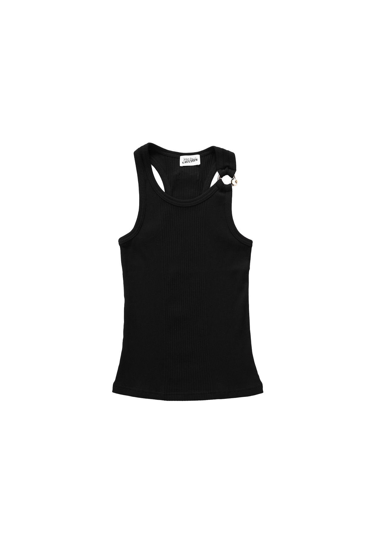 Jean Paul Gaultier 'The Piercing' Detail Tank Top Black