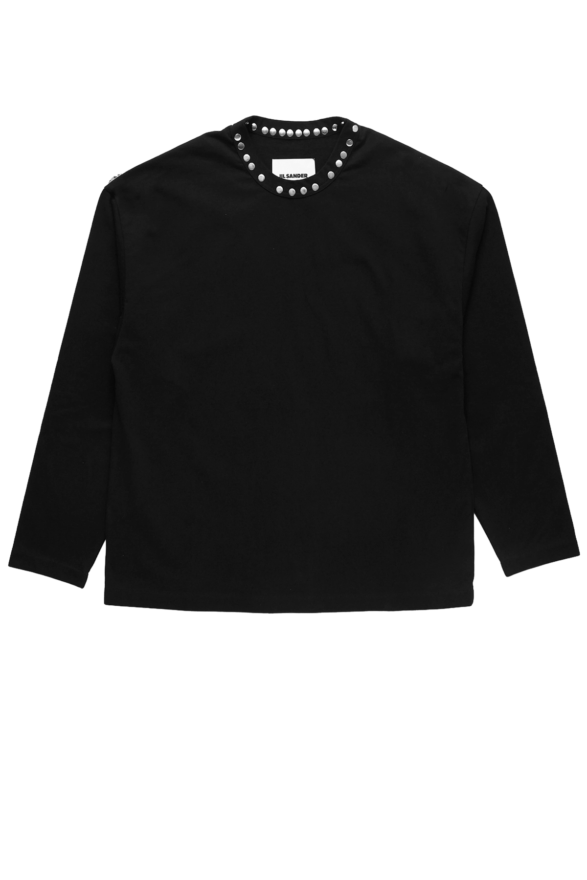 Jil Sander Studded Long Sleeve T-Shirt Black