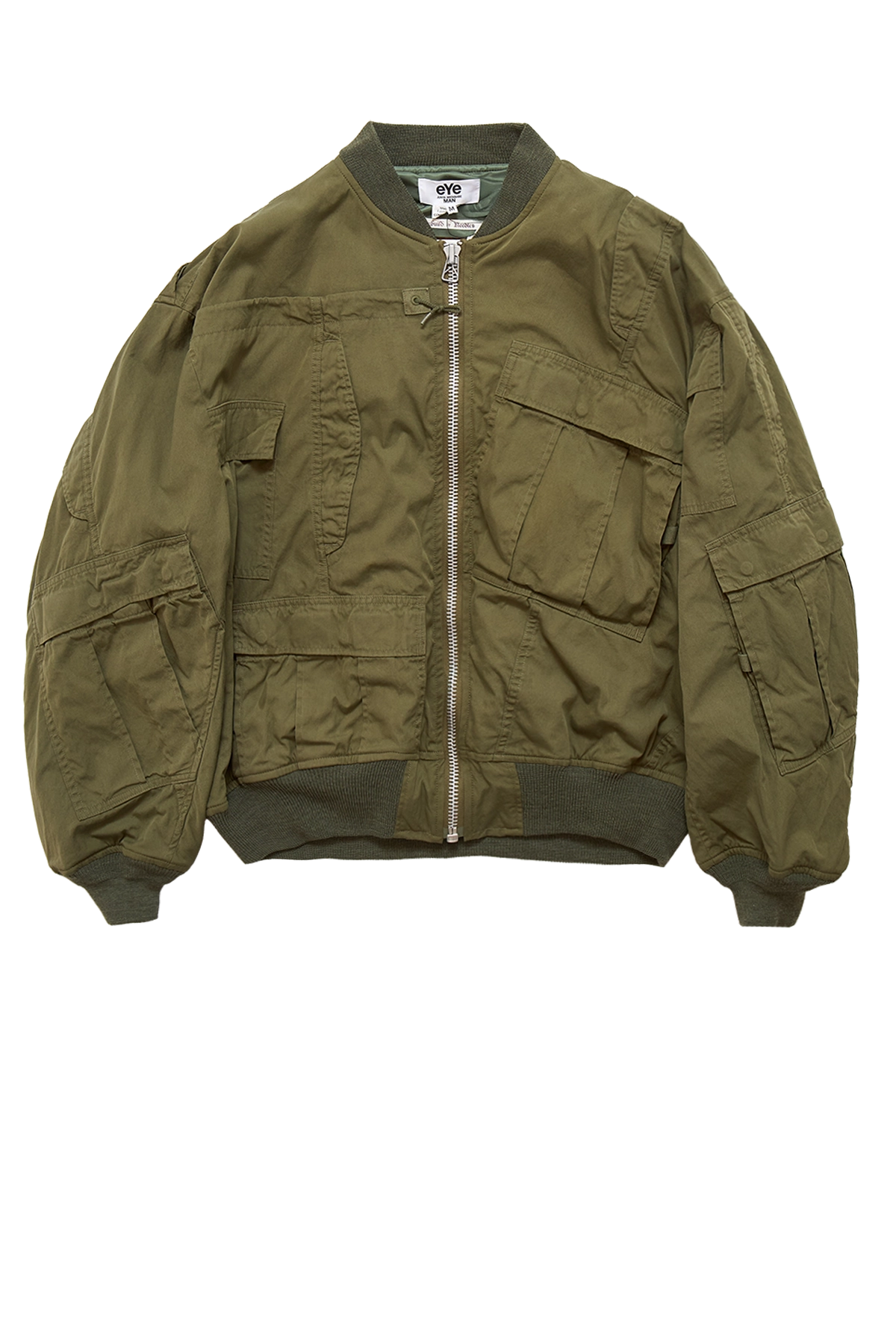 Eye Junya Watanabe Man Rebuild By Needles Multi Pocket Bomber Jacket Khaki 1