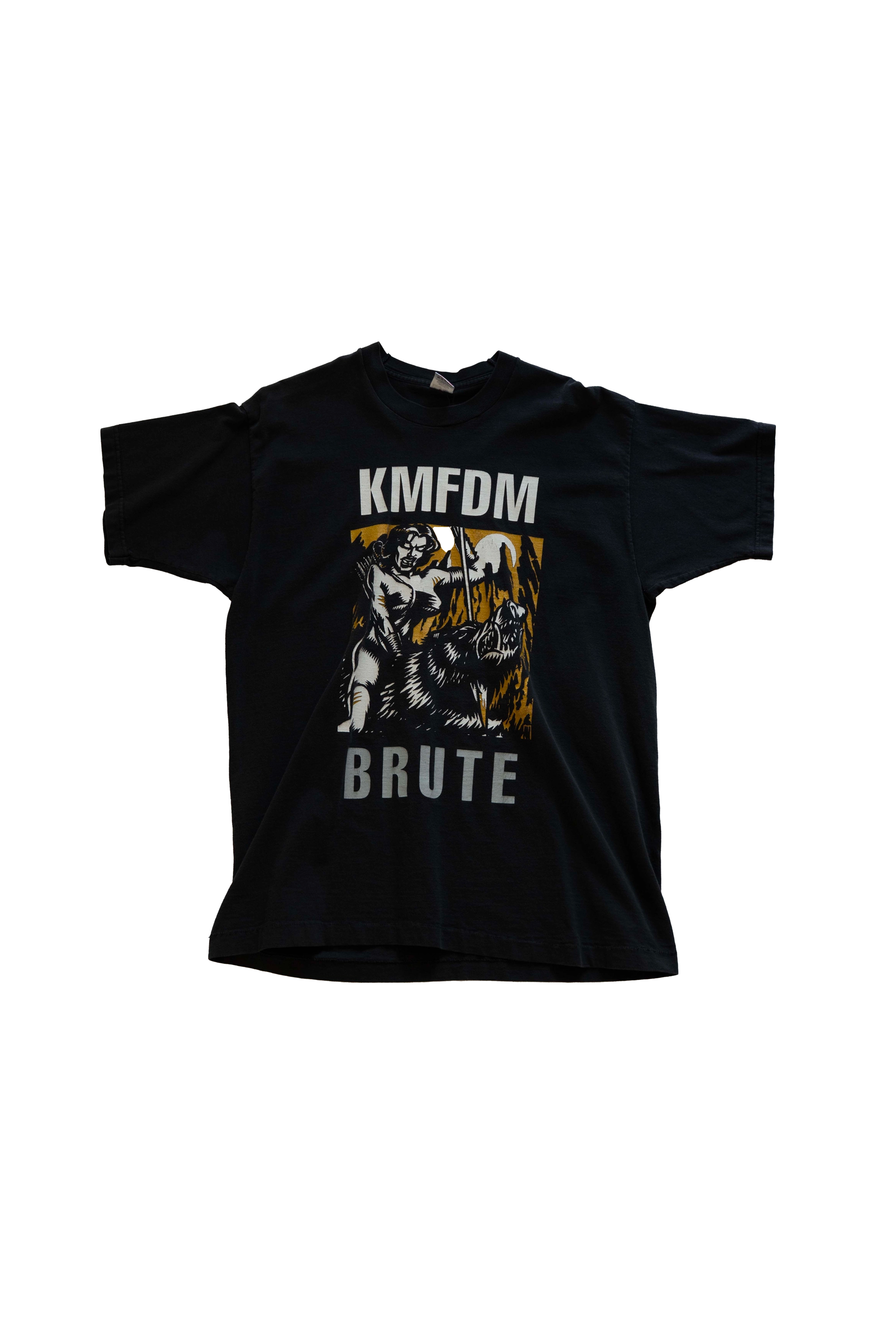 Essx Vintage KMFDM 90's Brute T-Shirt – ESSXNYC Essx Vintage KMFDM 90's Brute T-Shirt – ESSXNYC