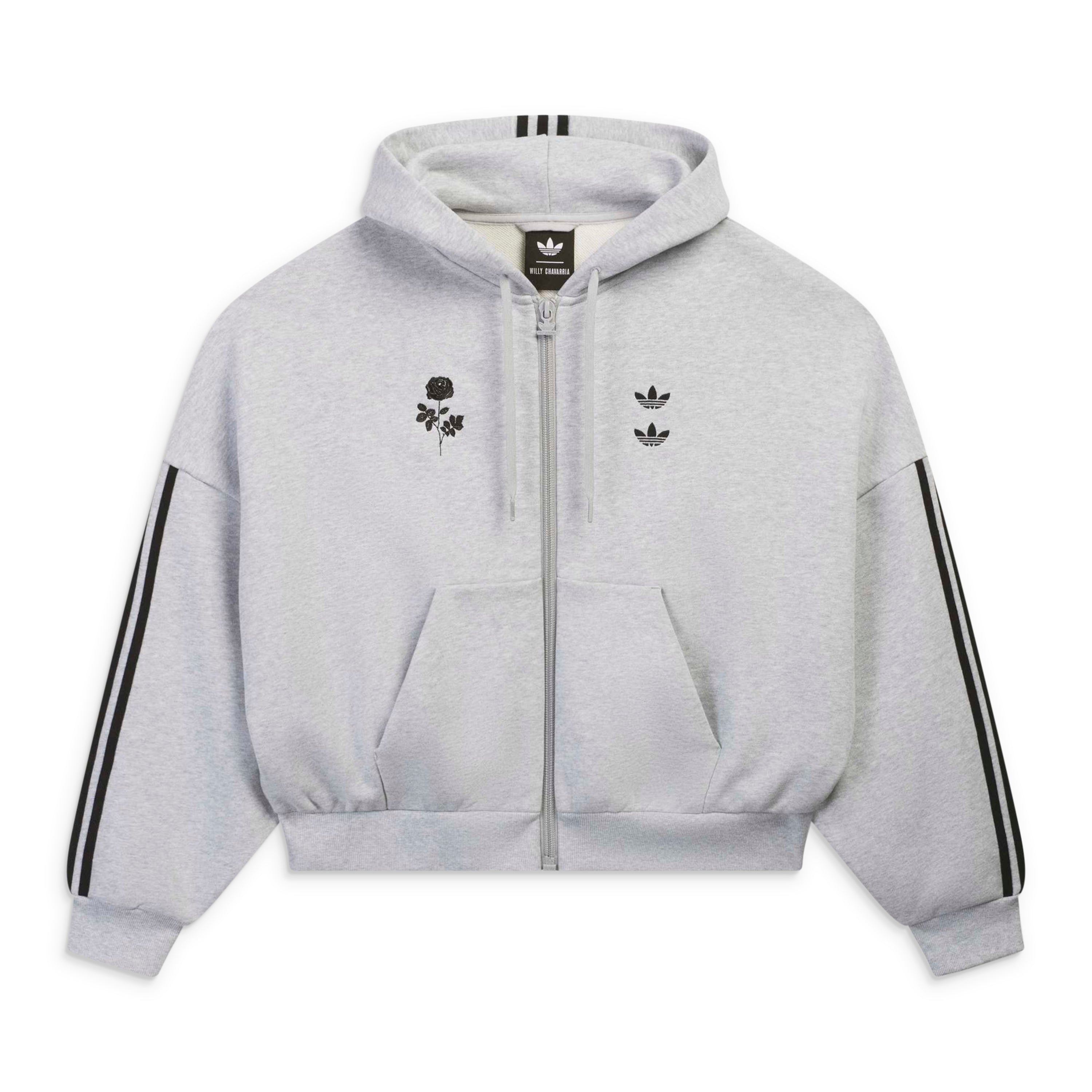 Adidas x Willy Chavarria Full Zip Hoodie Grey