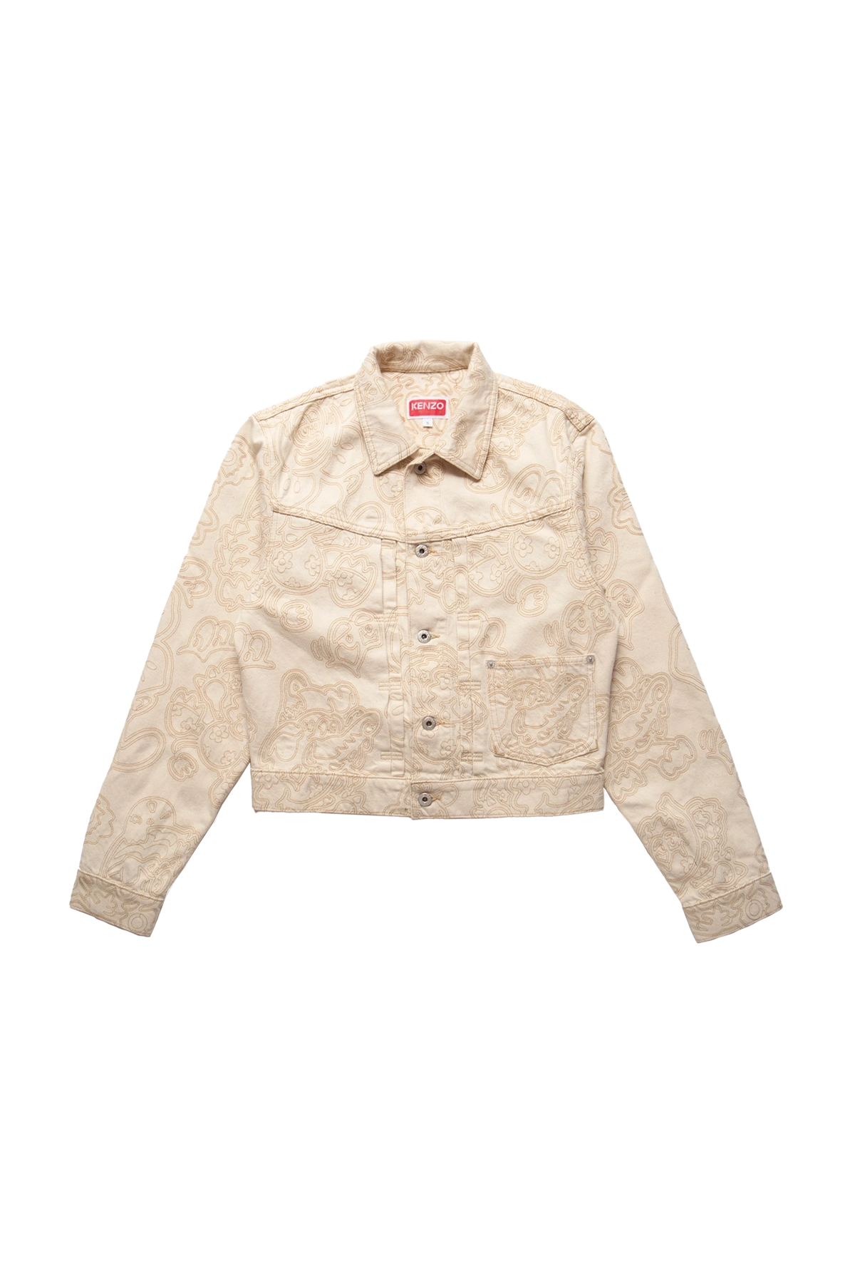 Kenzo Verdy Collection Trucker Jacket White