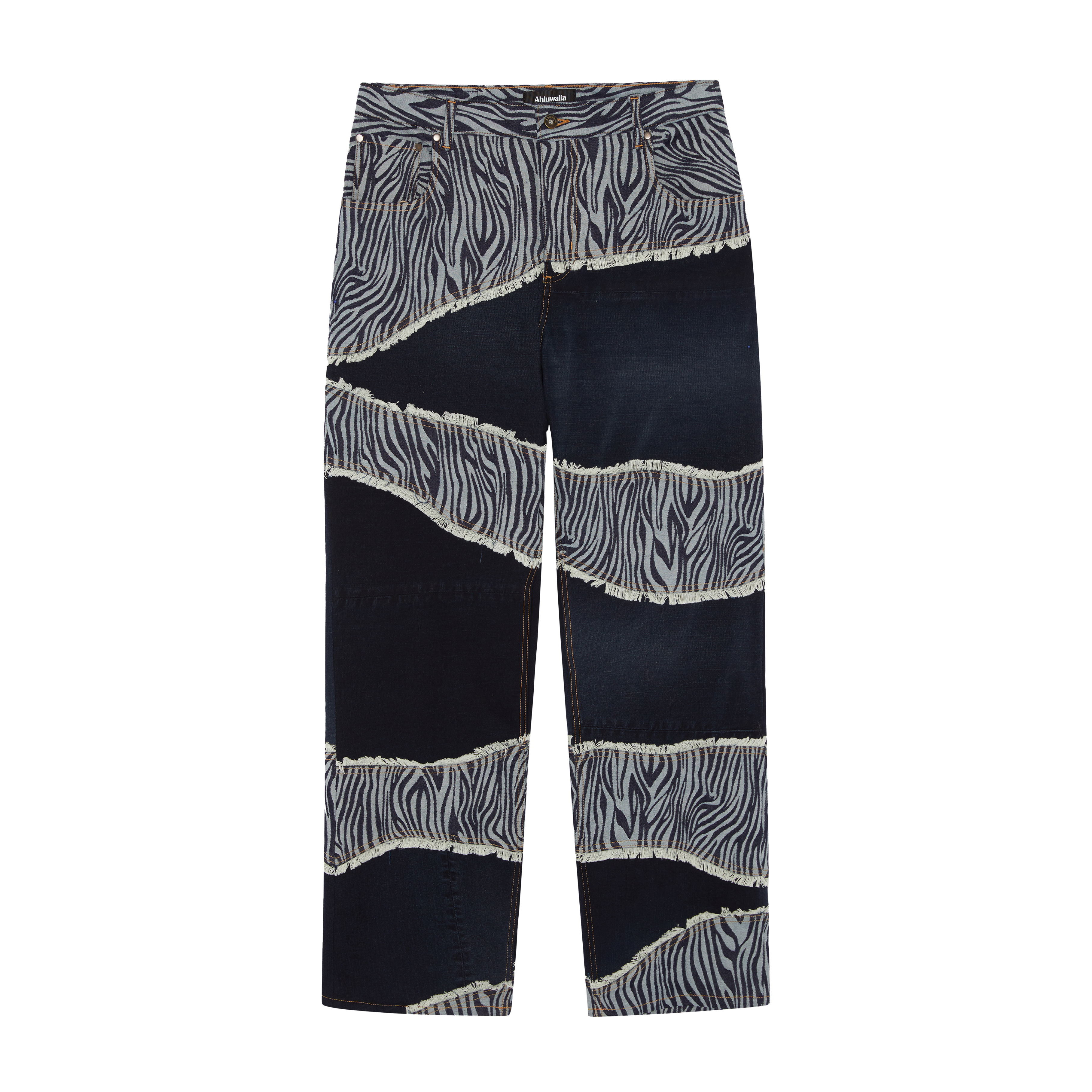 Ahluwalia Rework Low Rise Jeans Jeans Black 5846