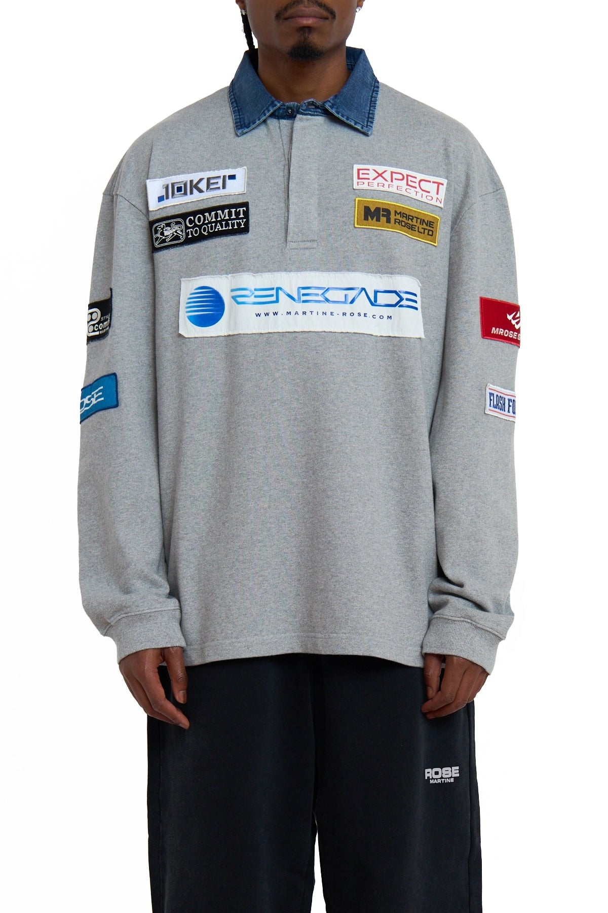 Martine Rose Rugby Polo Grey – ESSXNYC