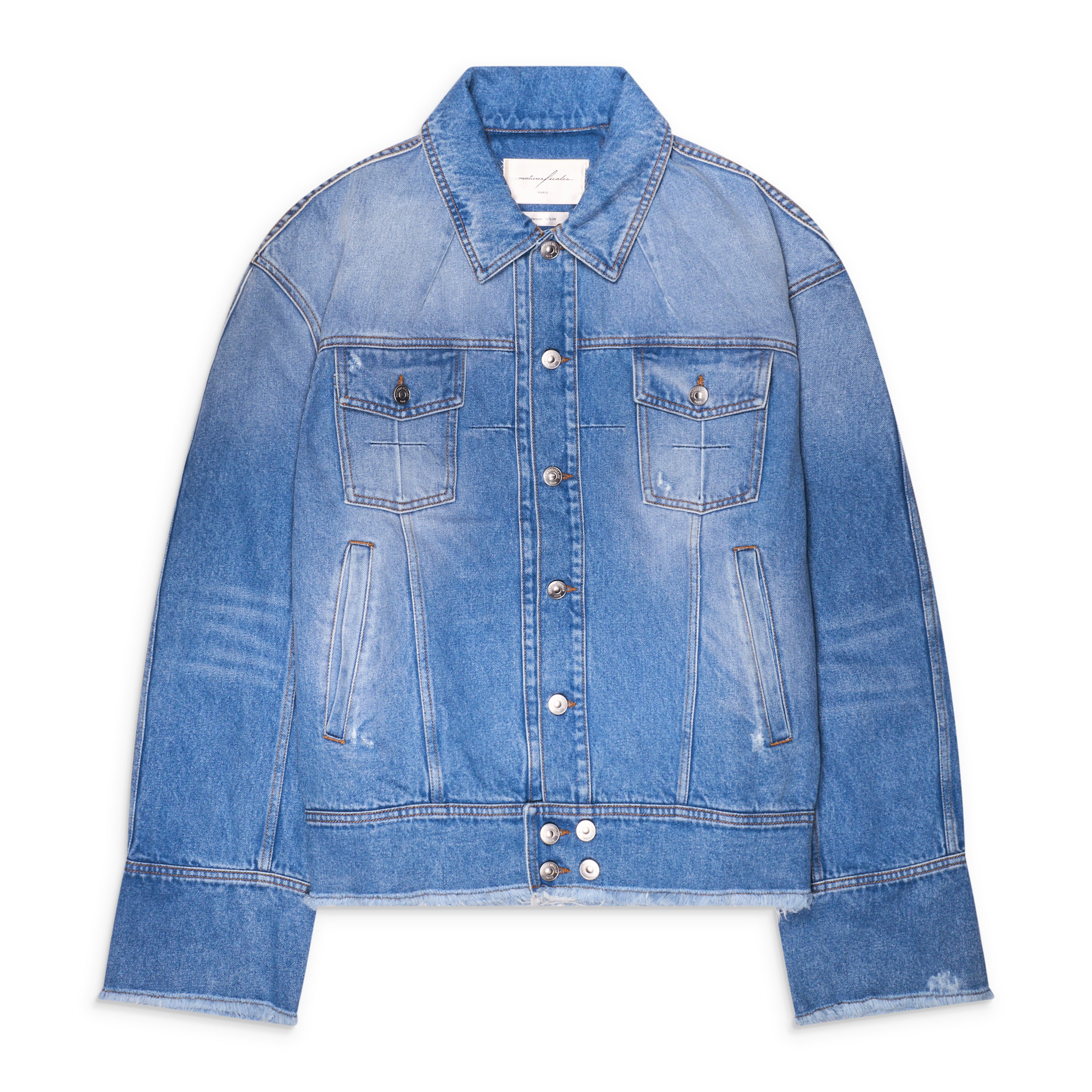 MATIERES FECALES Pierre M. Denim Jacket Blue