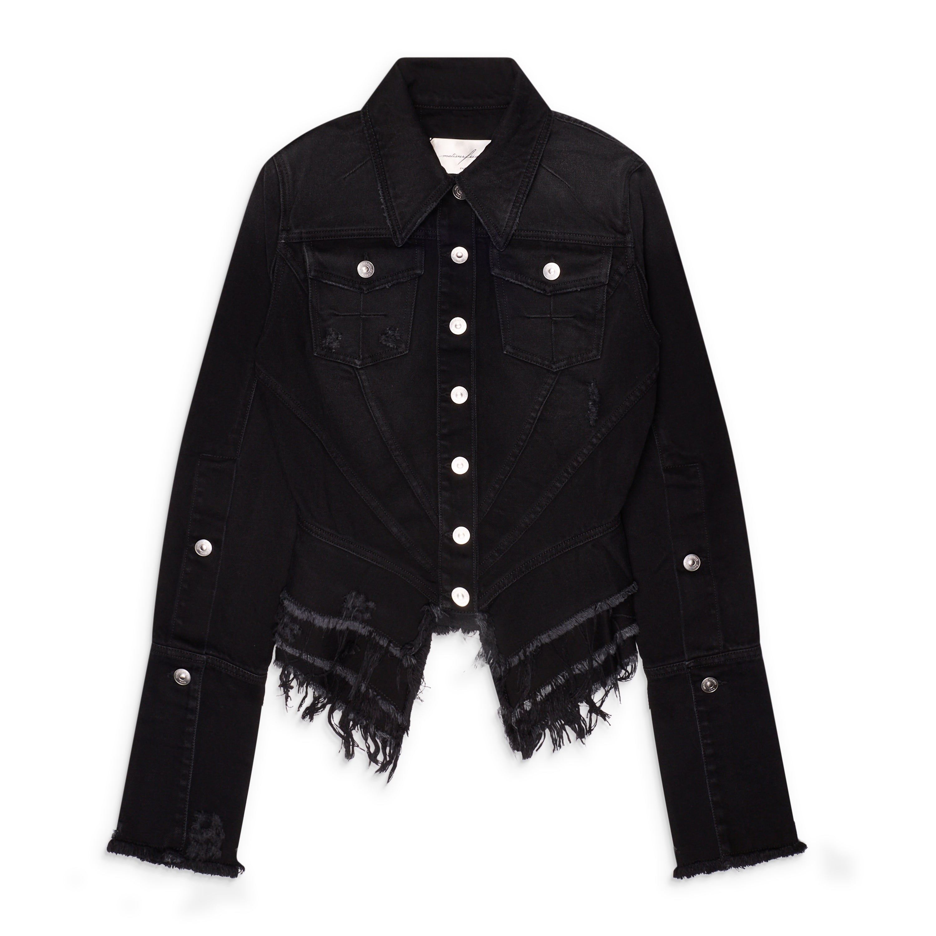 MATIERES FECALES Mikaela Denim Jacket Black