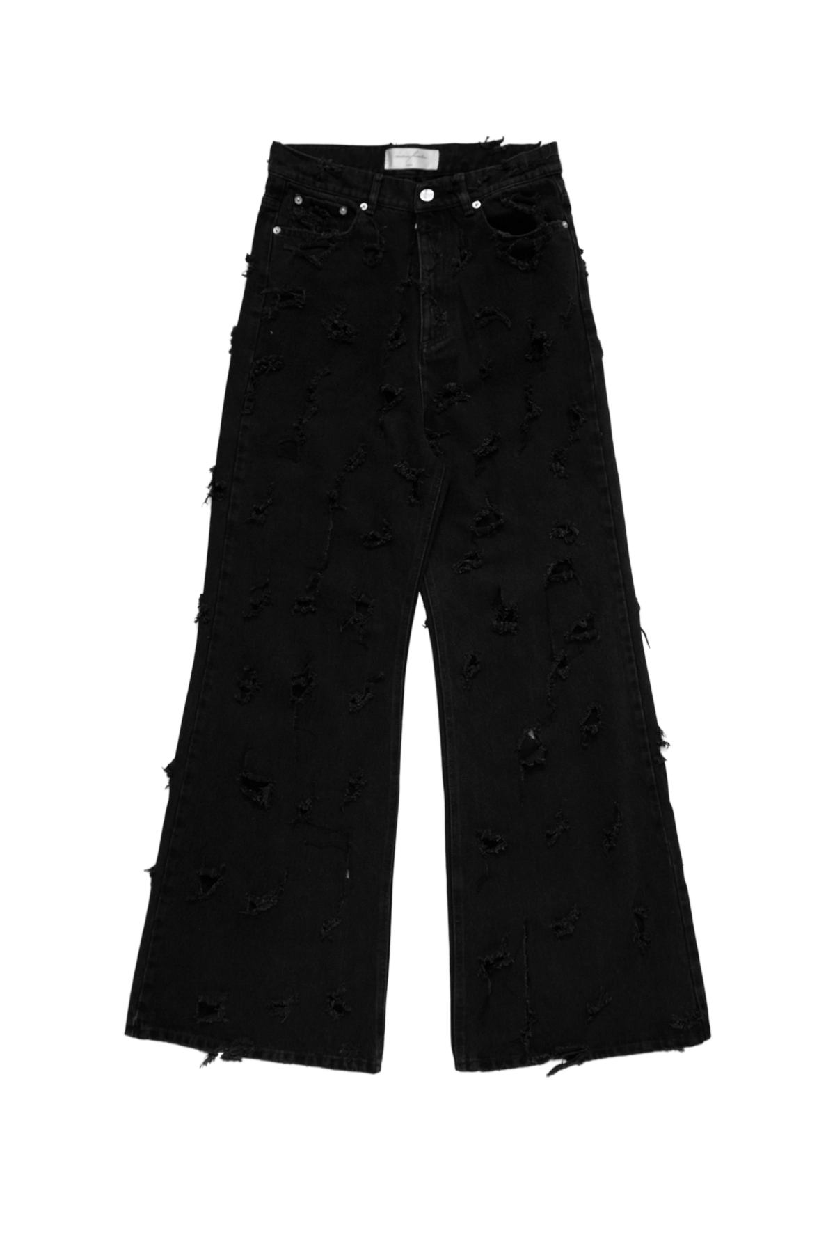 MATIERES FECALES Destroyed Jeans Black – ESSXNYC MATIERES FECALES Destroyed Jeans Black – ESSXNYC