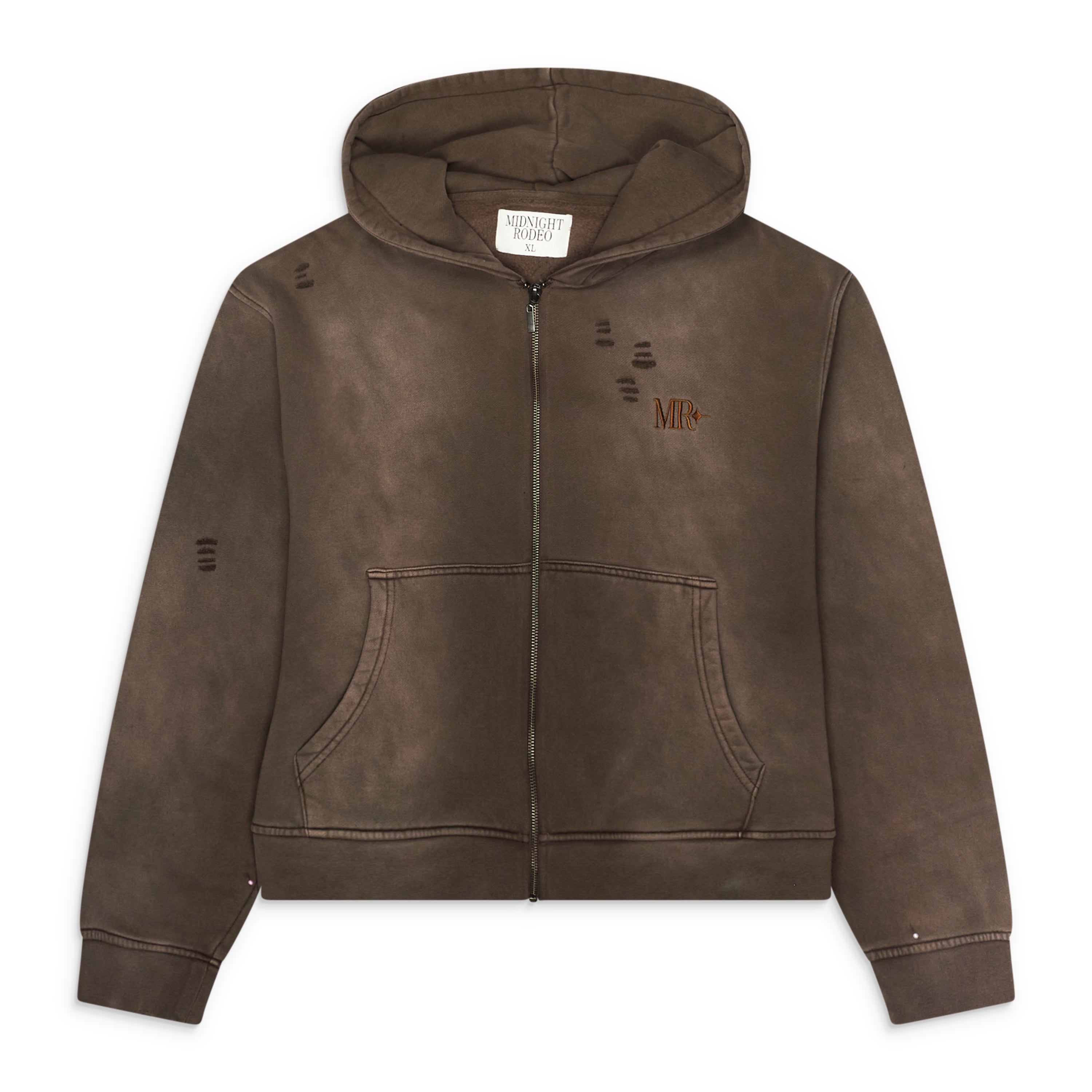 Midnight Rodeo Full Zip Hoodie Brown
