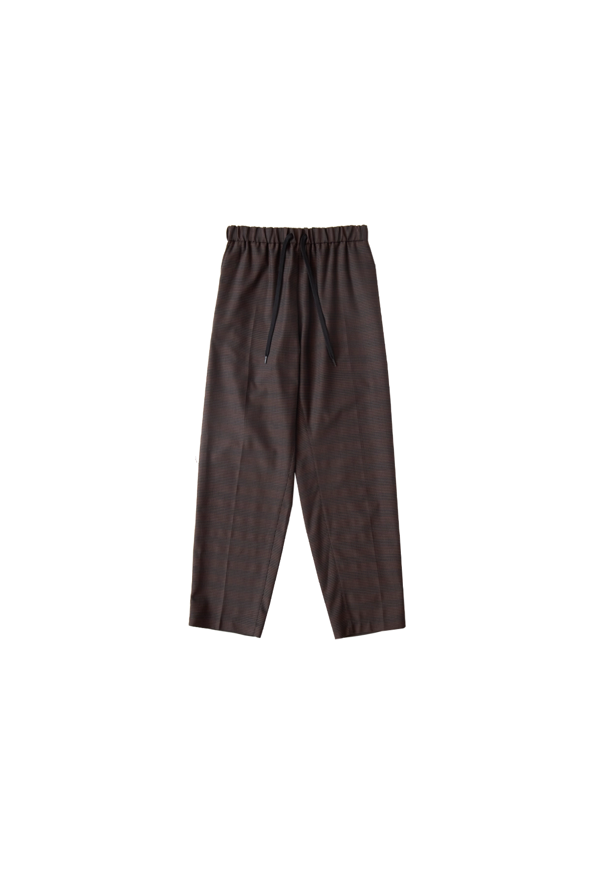 MM6 Check Drawstring Trousers Brown/Black