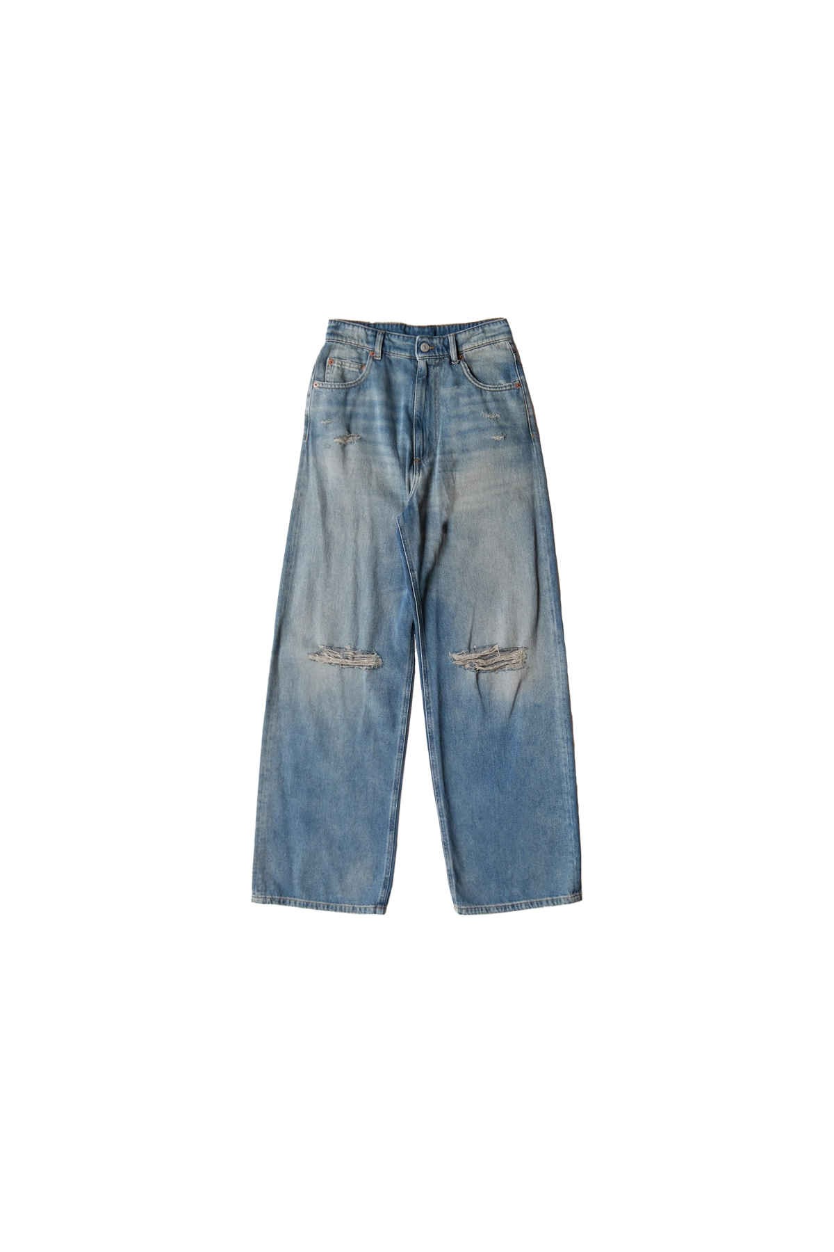 MM6 Maison Margiela Regular Leg Jeans With Knee Slash