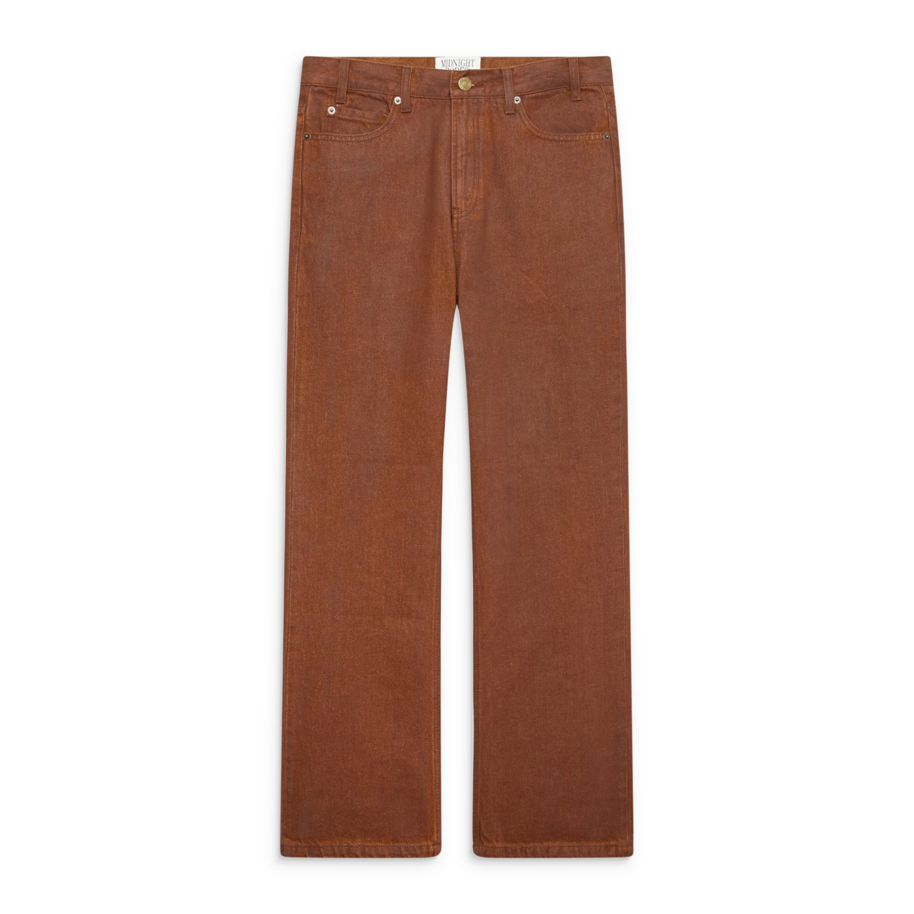 Midnight Rodeo Coated 5-Pocket Denim Brown