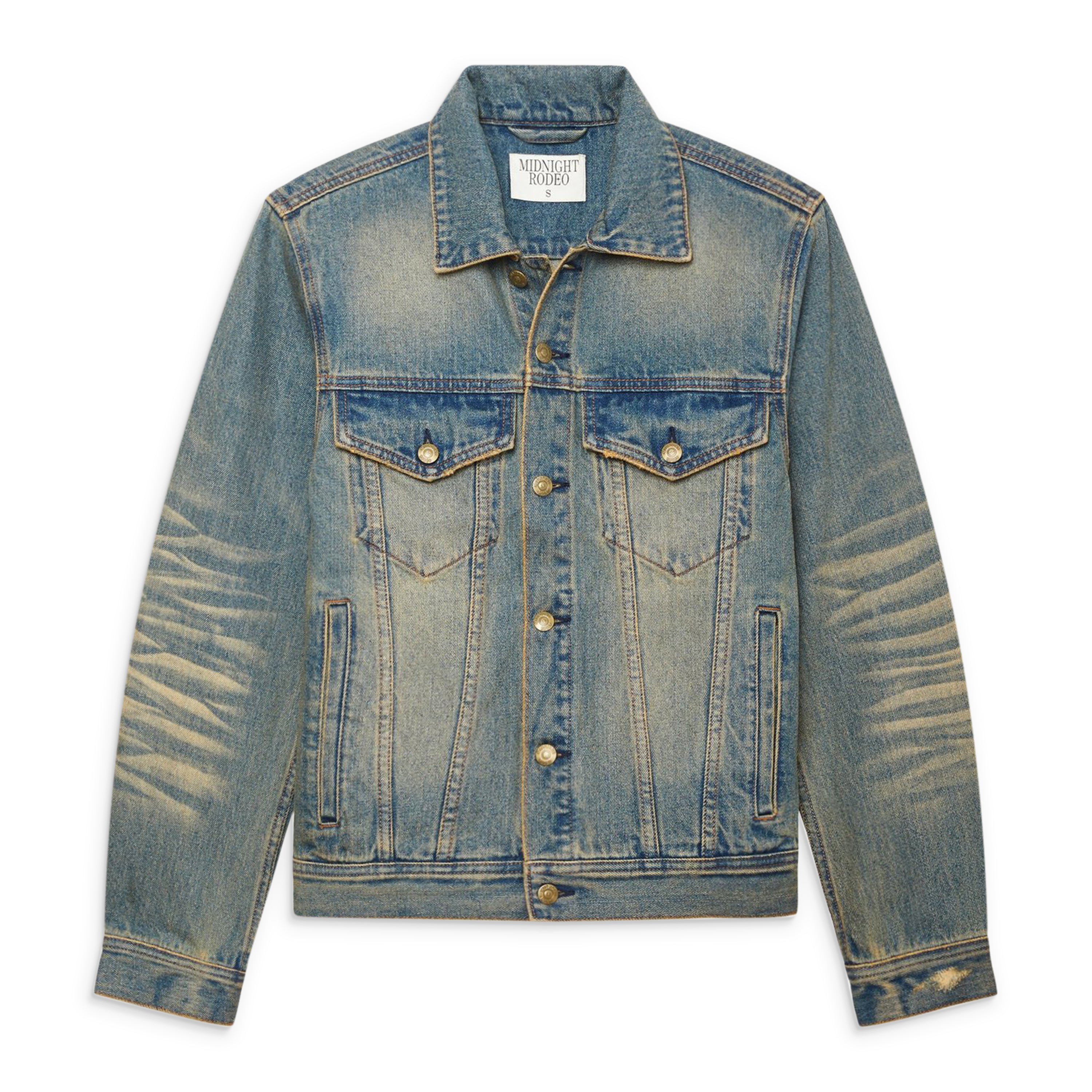 Midnight Rodeo Distressed Vintage Wash Trucker Blue