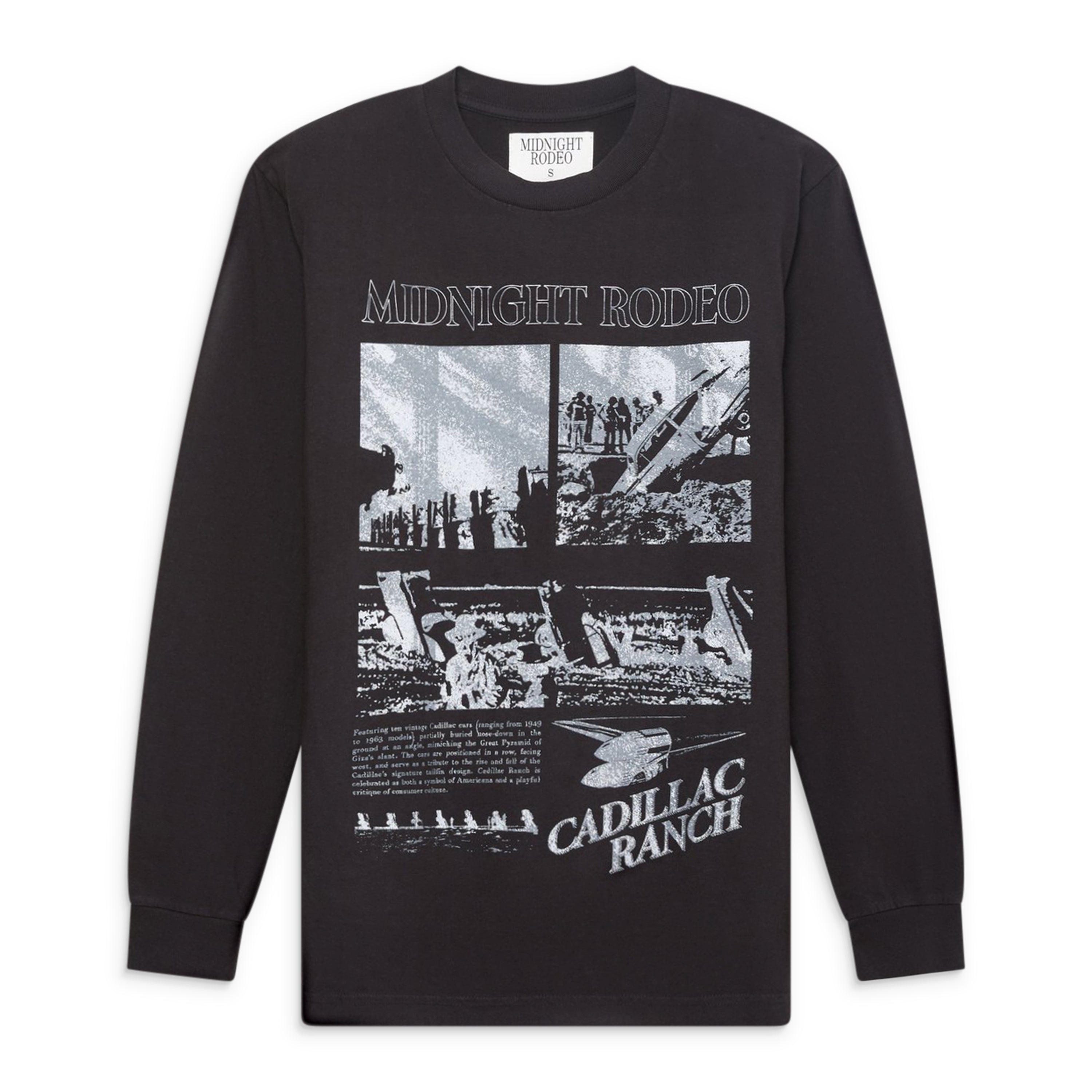 Midnight Rodeo Cadillac Ranch Ls Tee Black