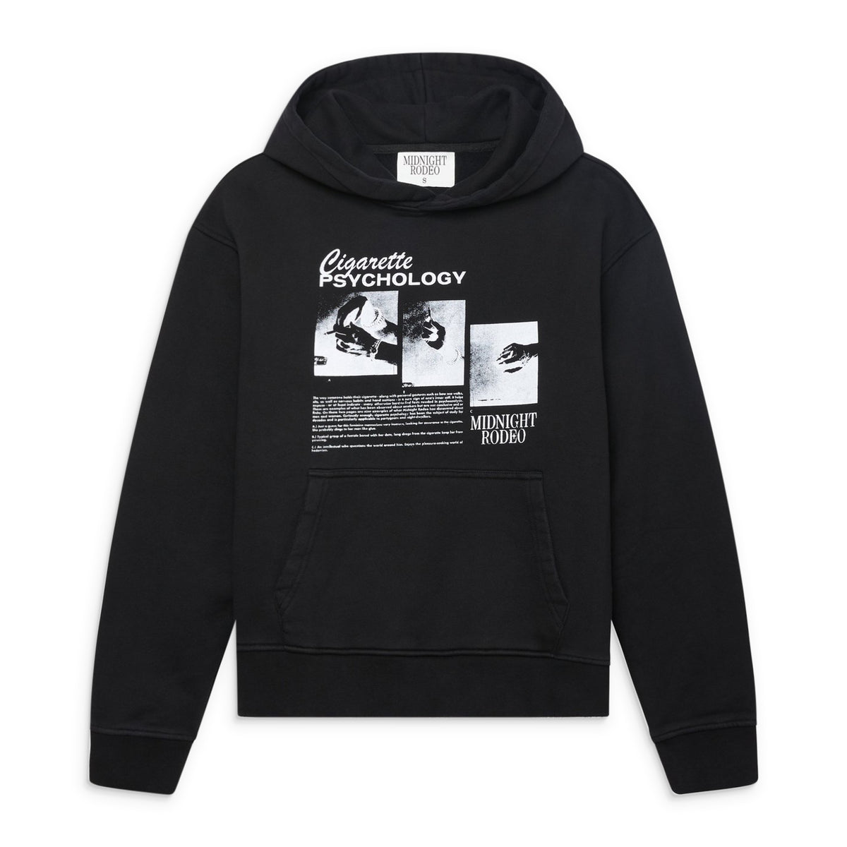 cigarette psychology hoodie Midnight Rodeo Cigarette Psychology Hoodie Black Men MRT-54