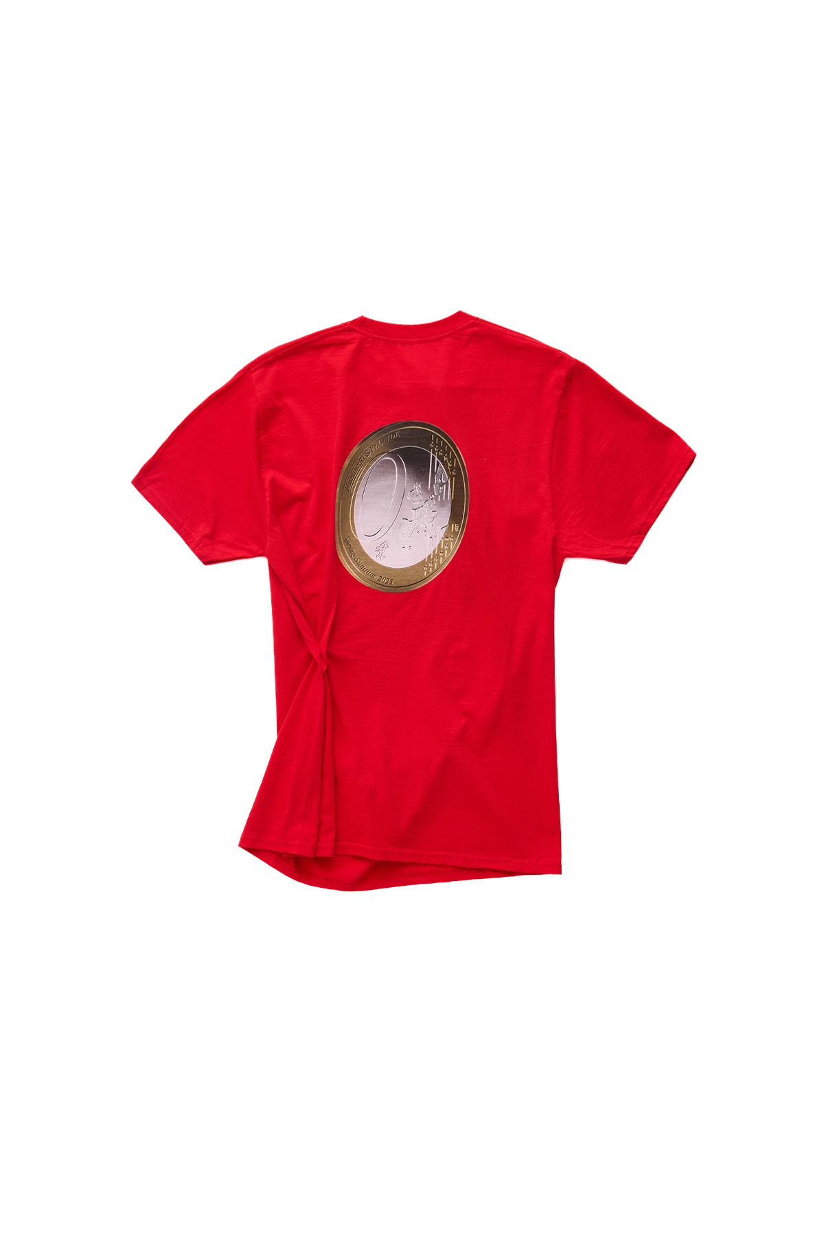 Mainline Coin Open Back Tee Red