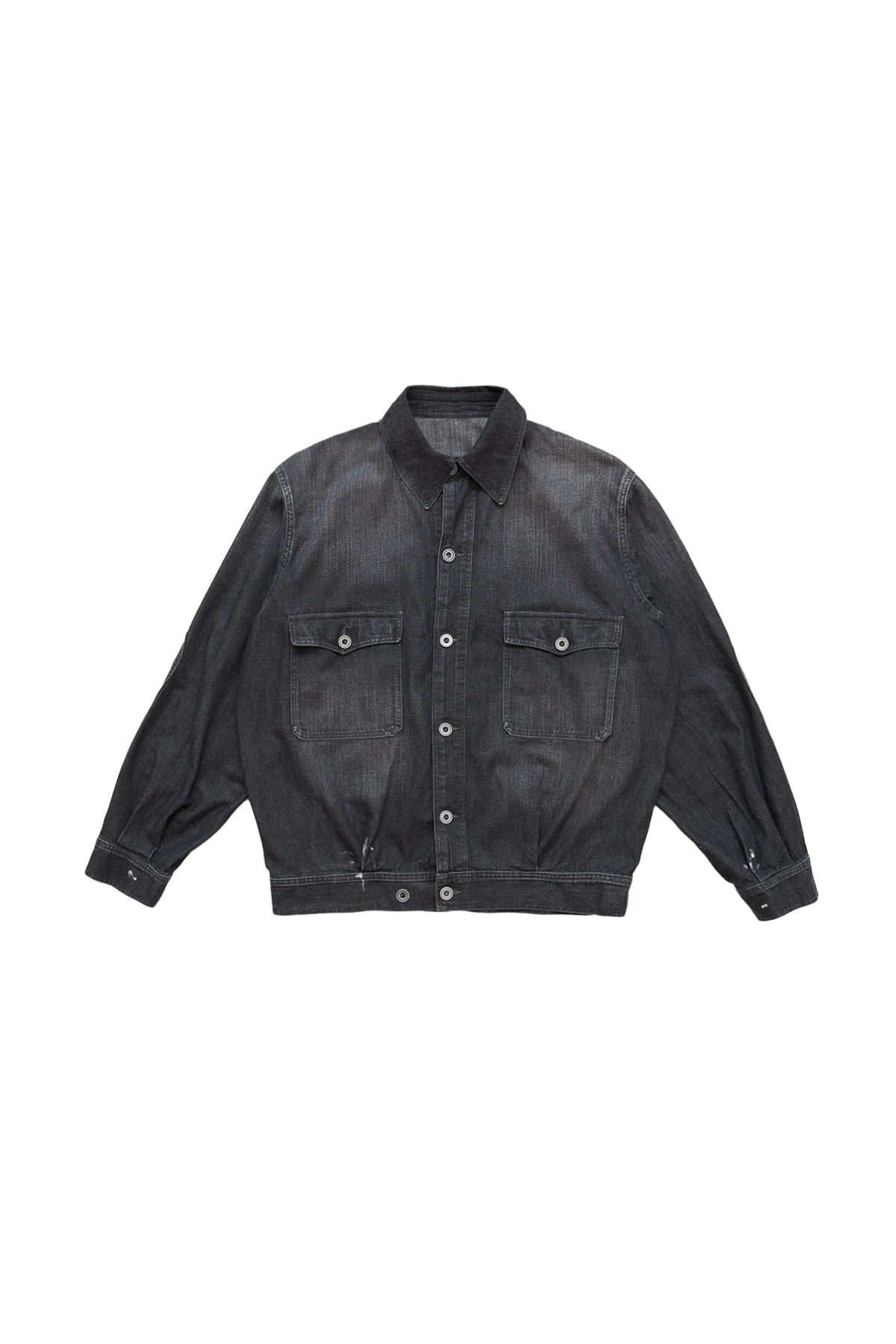 Maison Margiela Washed Trucker Denim Jacket Black