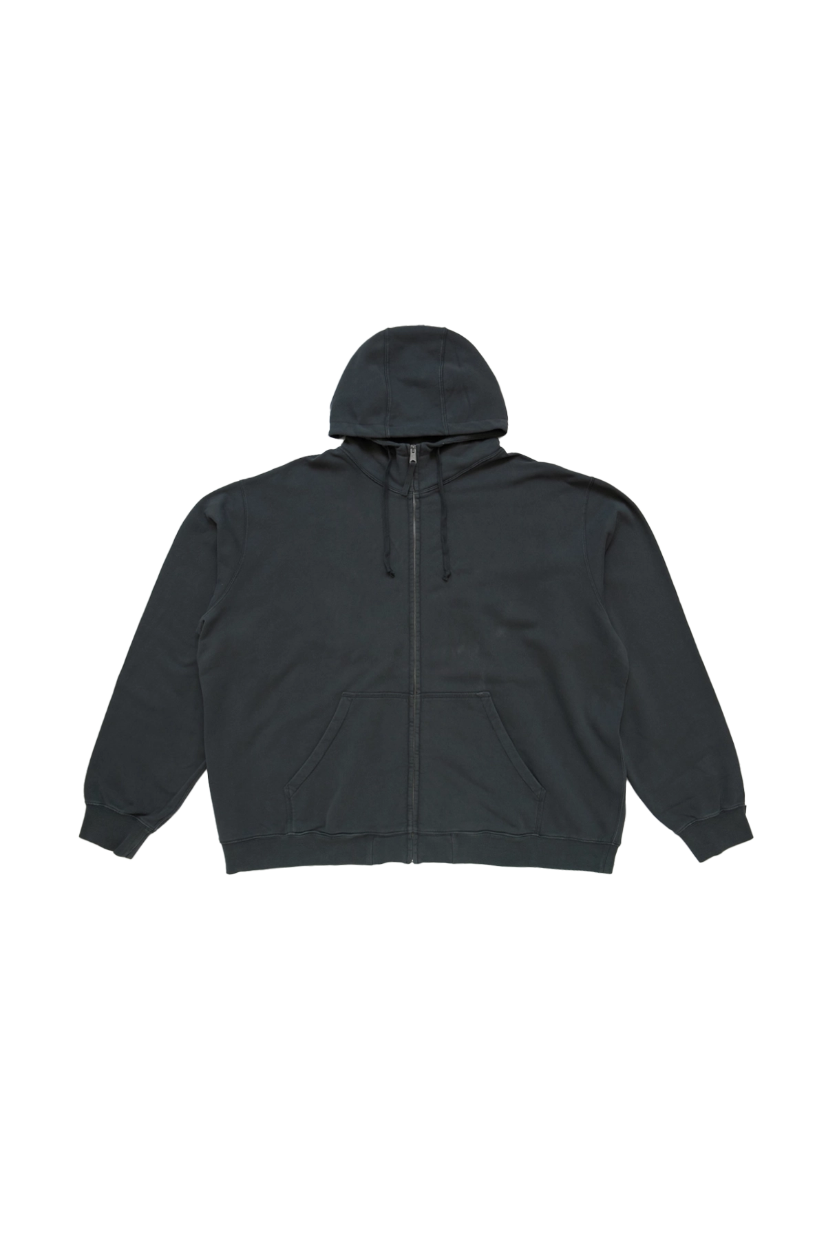 Maison Margiela Zip Up Hoodie With Logo In Back Black