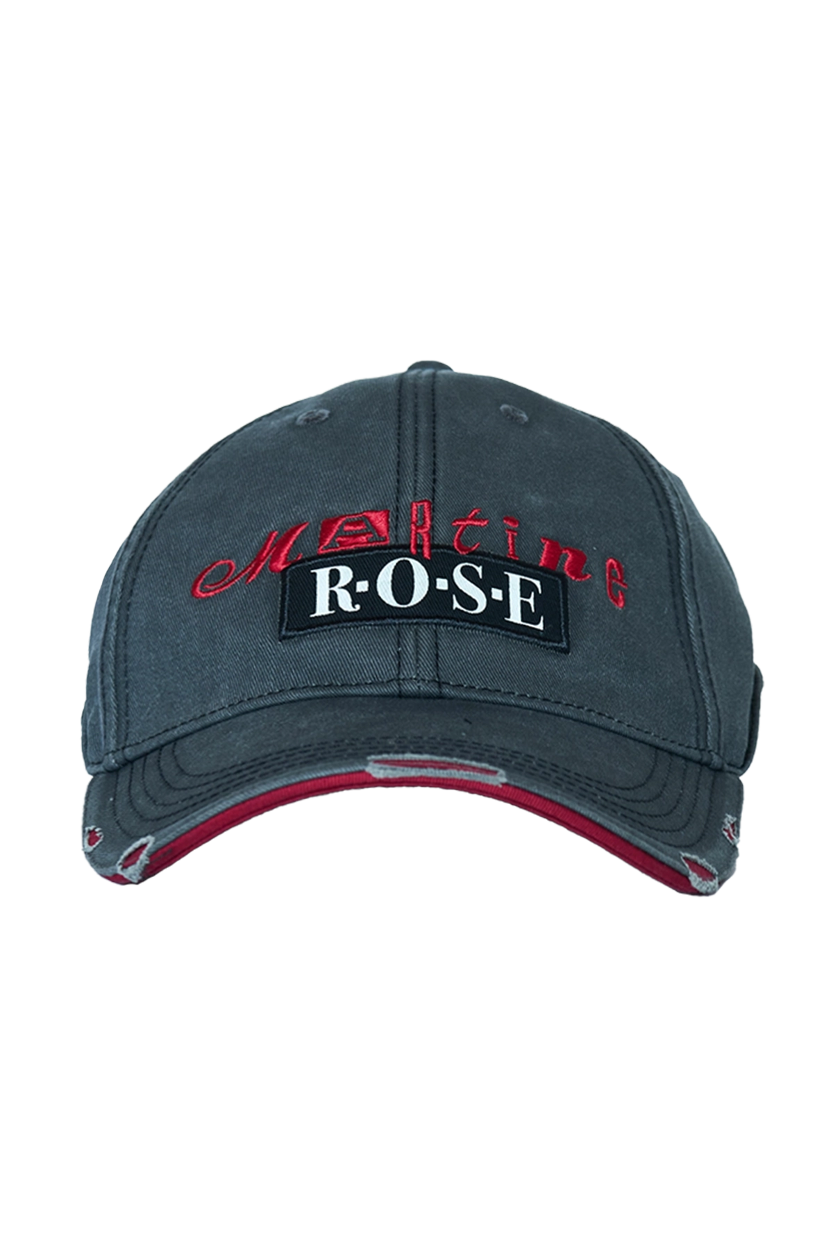 Martine Rose Logo Roll Back Cap Grey