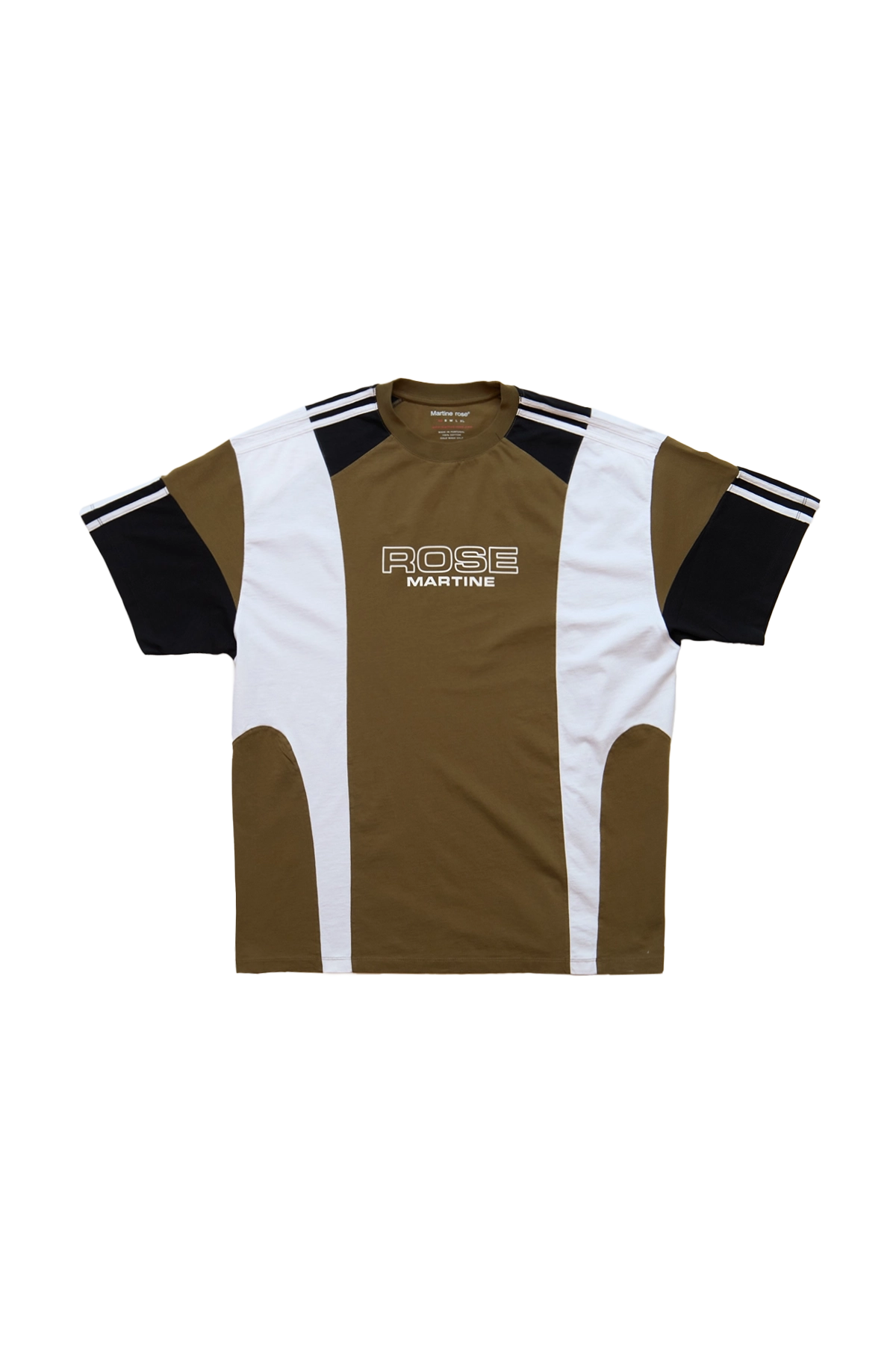 Martine Rose Oversized Panelled T-Shirt Green