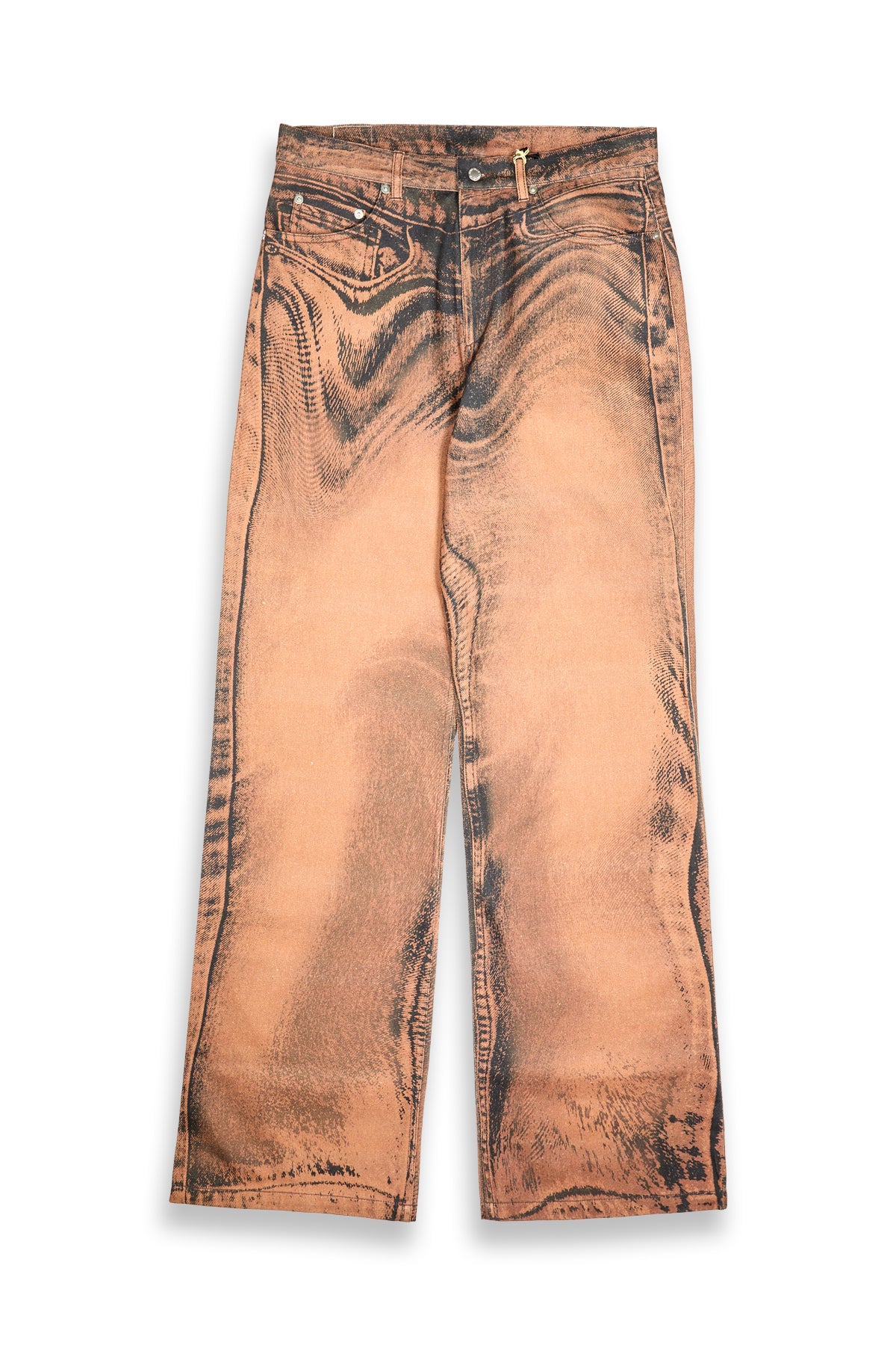 Camper Lab Distorted Denim Jeans Brown/Black