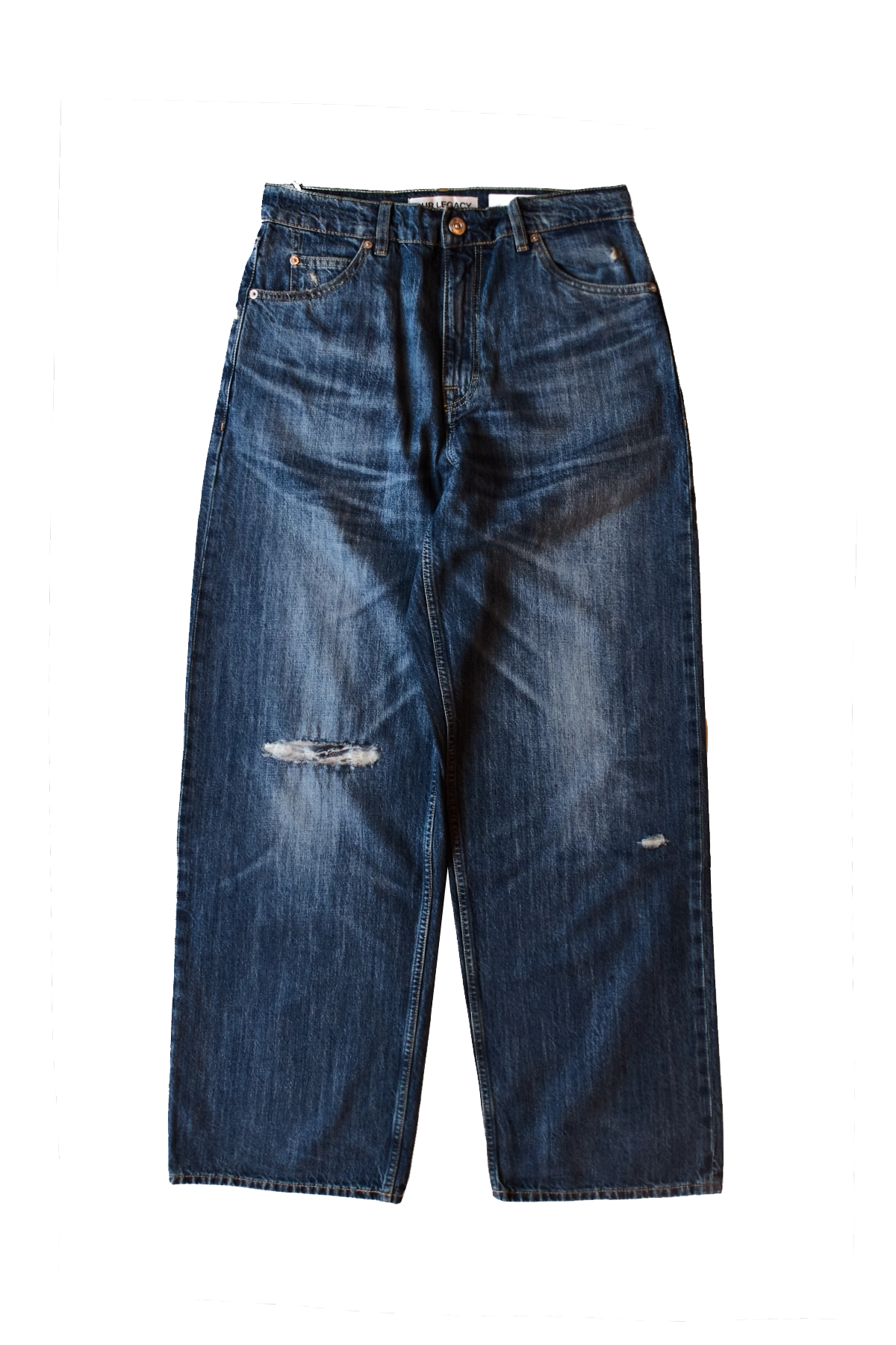 Our Legacy Vintage Rubber Repair Vast Cut Jeans Blue – ESSXNYC