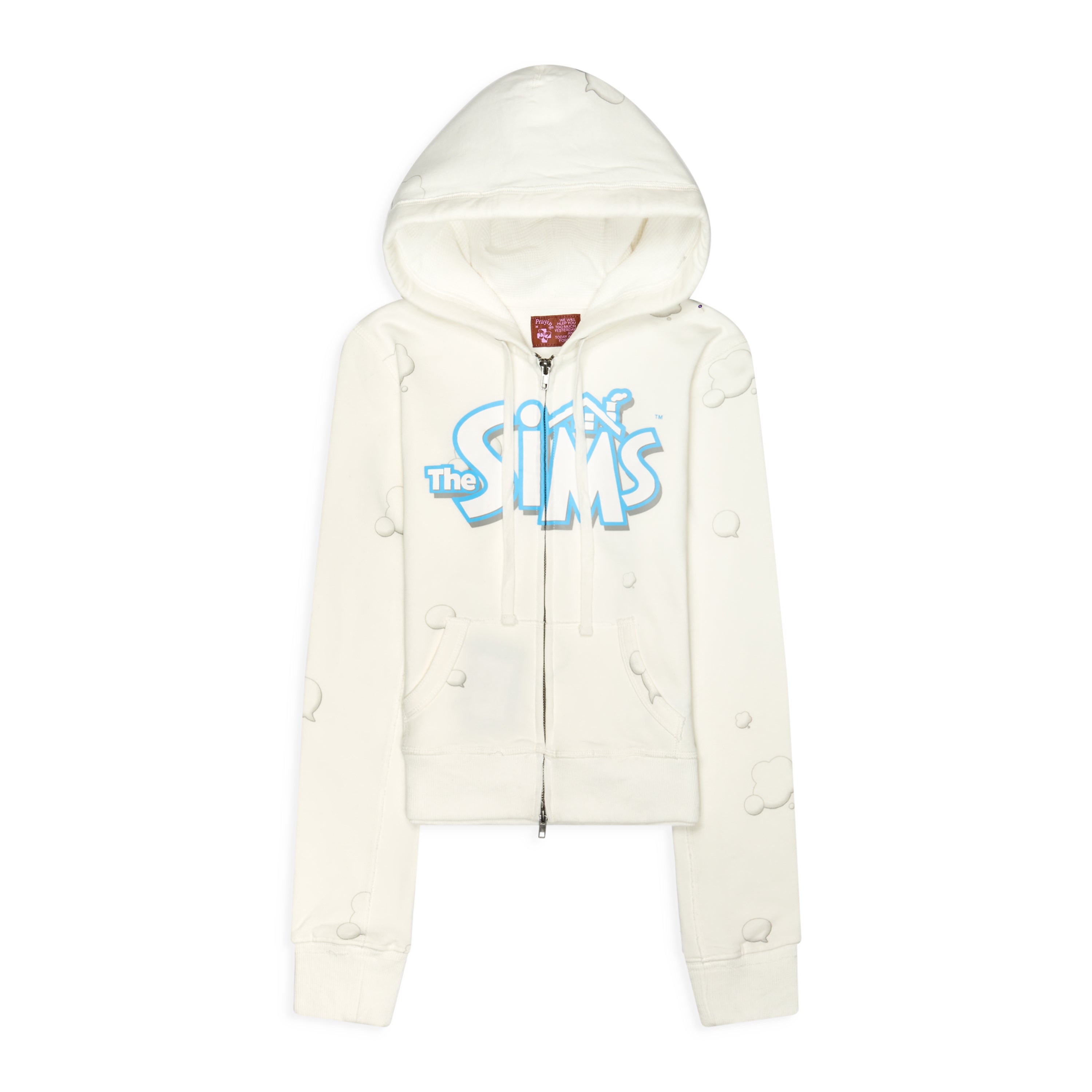 Praying Sims Hoodie White
