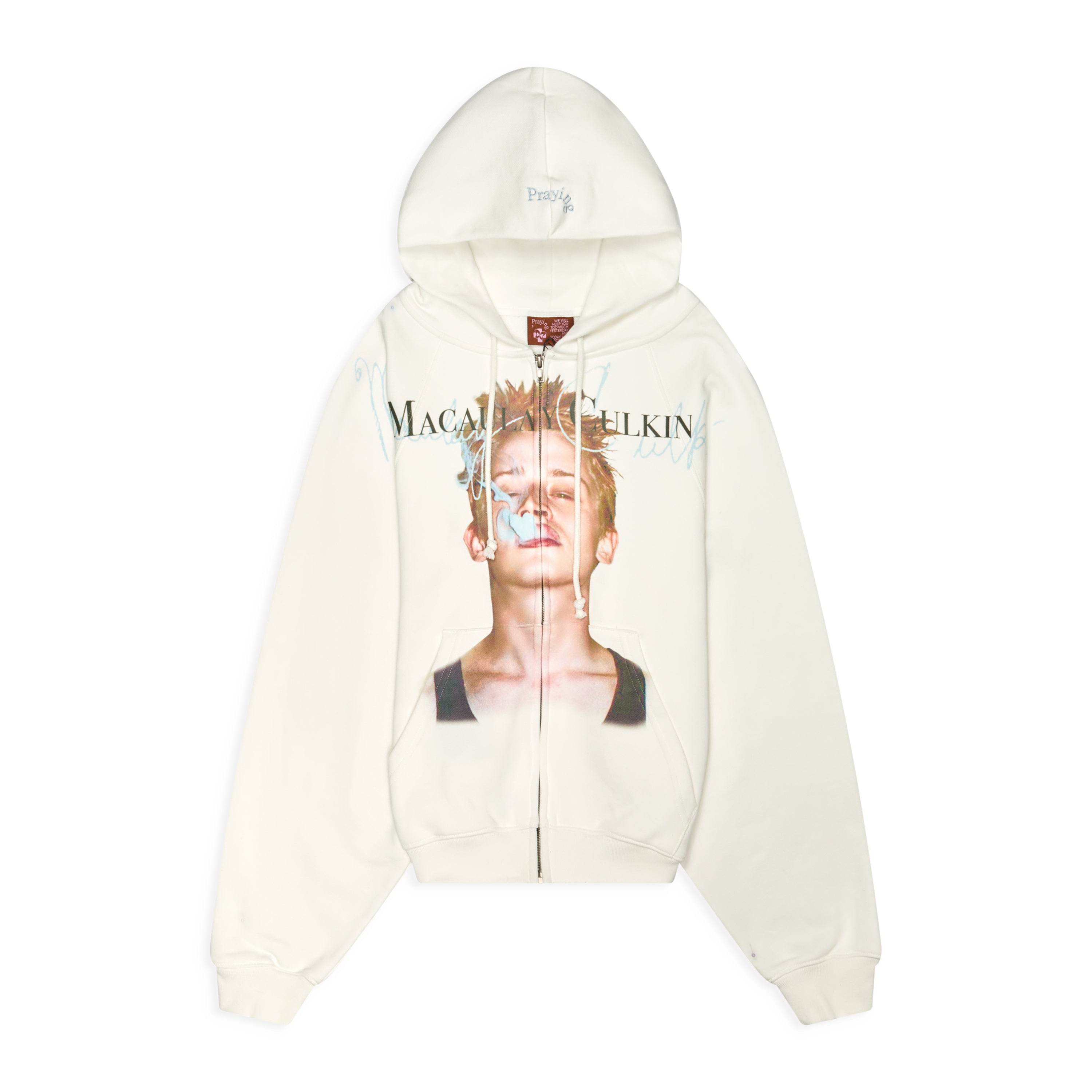 Praying Macully Hoodie White