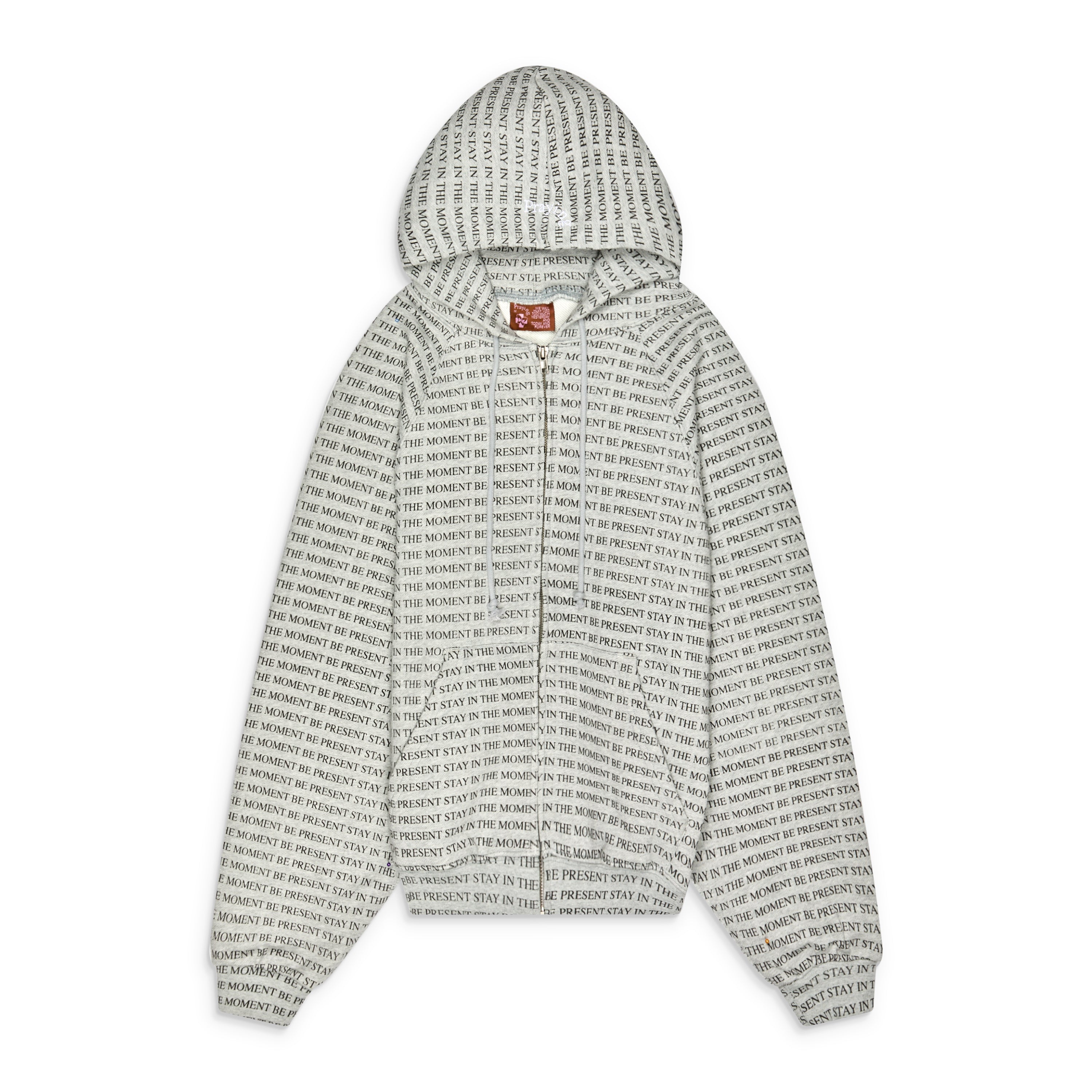 Praying Stay In The Moment Hoodie Grey