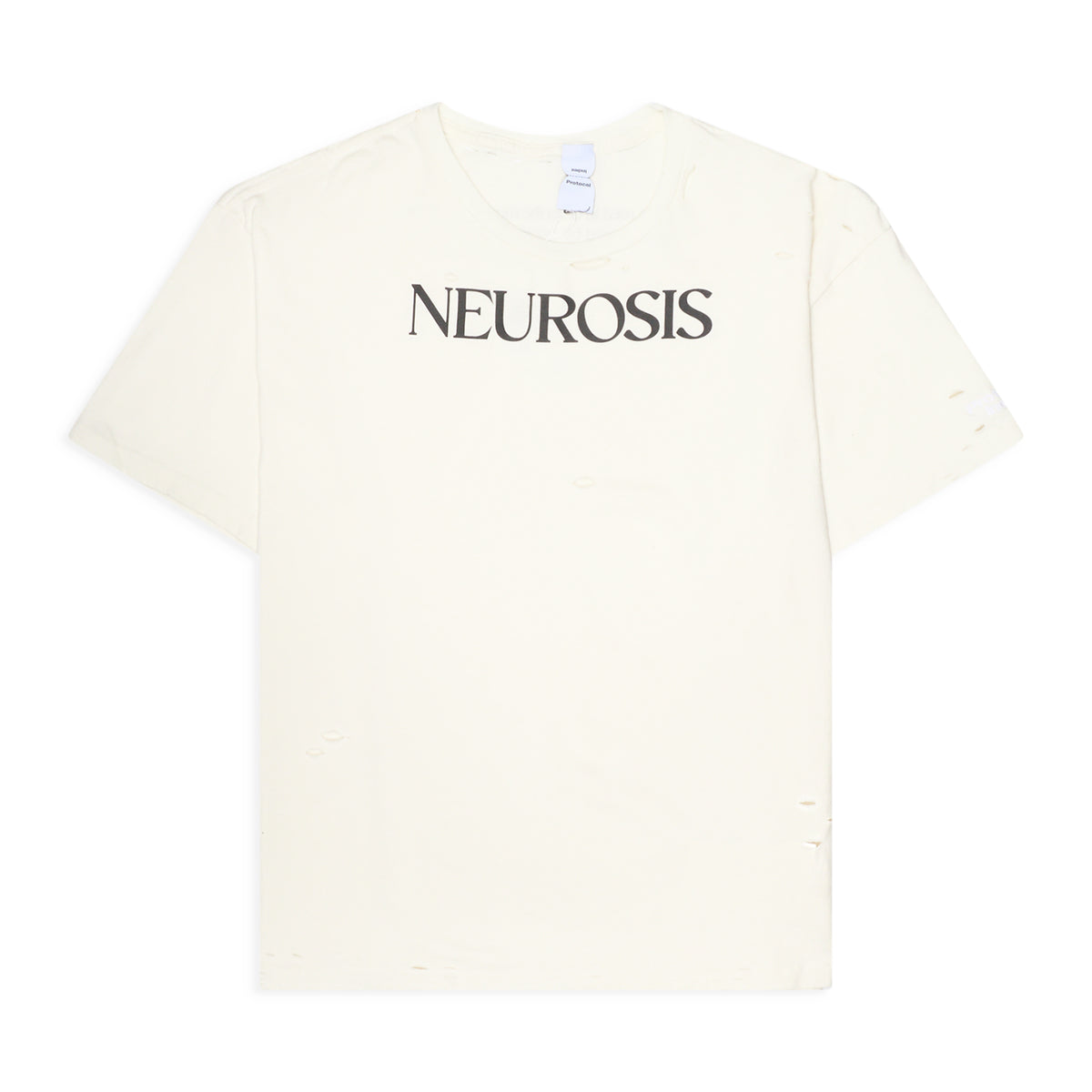 Protocol Index Neurosis Distressed T-Shirt White – ESSXNYC