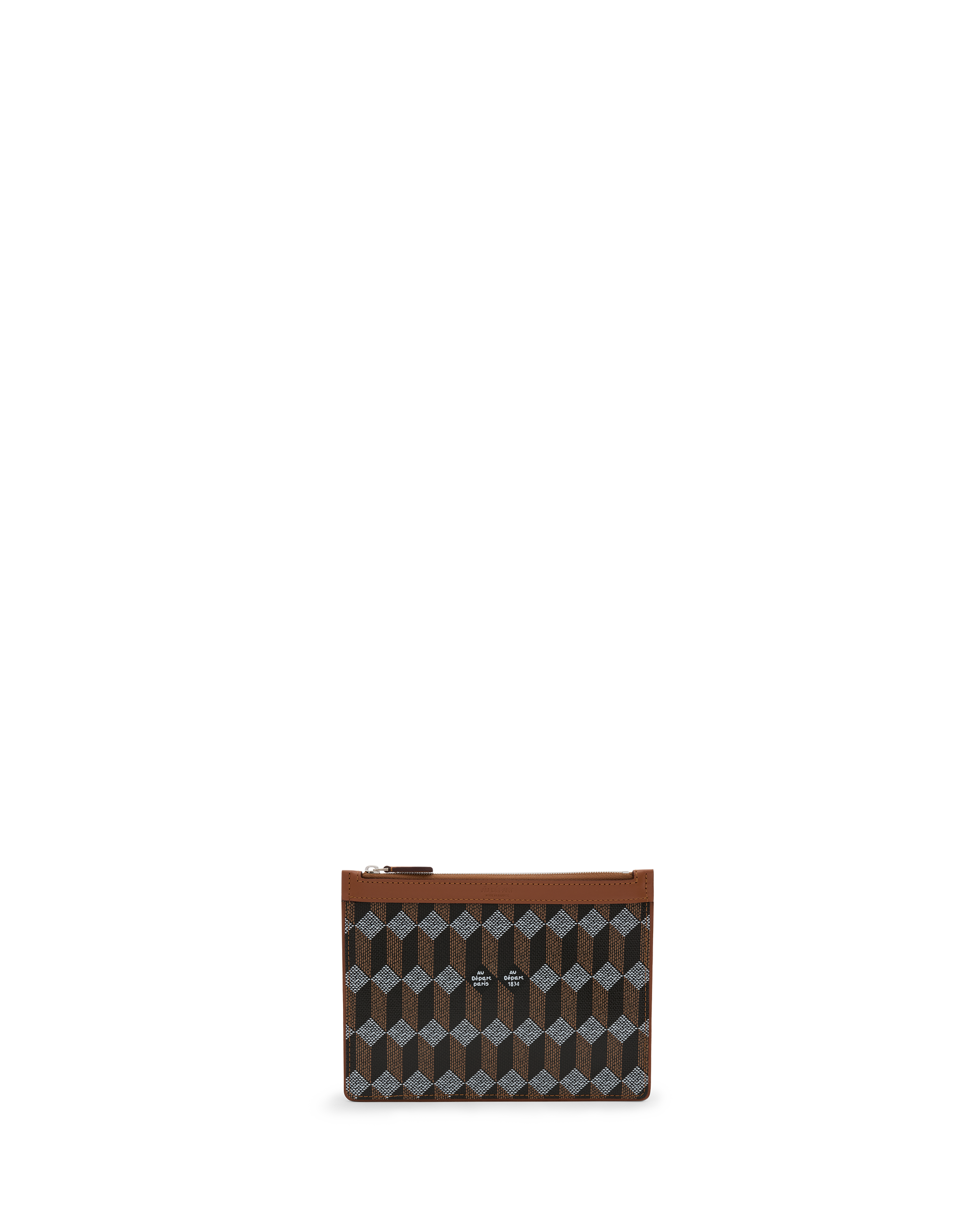 Au Depart Pochette 19 Cognac/Noir