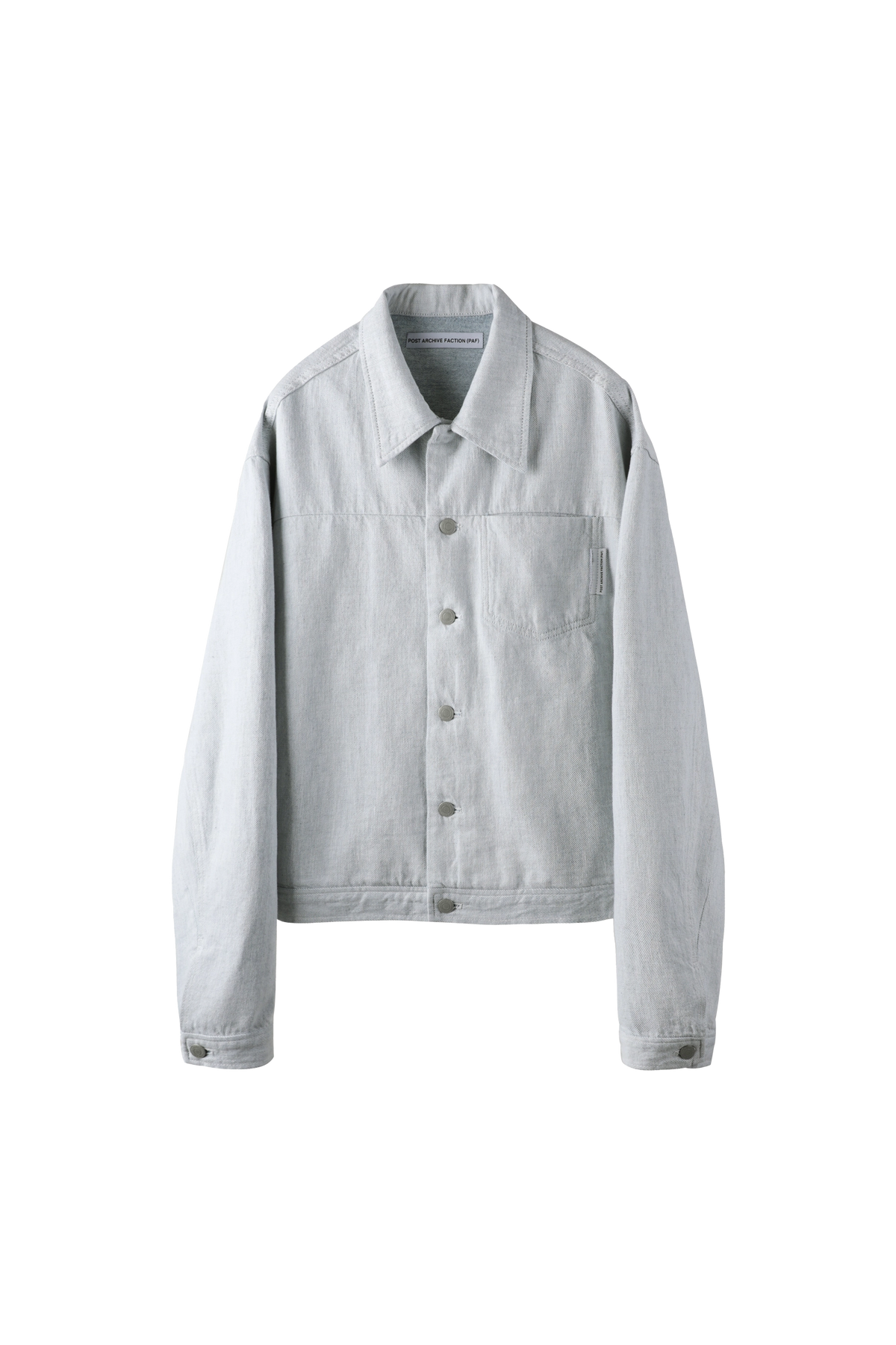 POST ARCHIVE FACTION (PAF) 8.0 Right Denim Jacket Grey – ESSXNYC