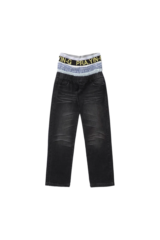Praying Boxer Jeans Black