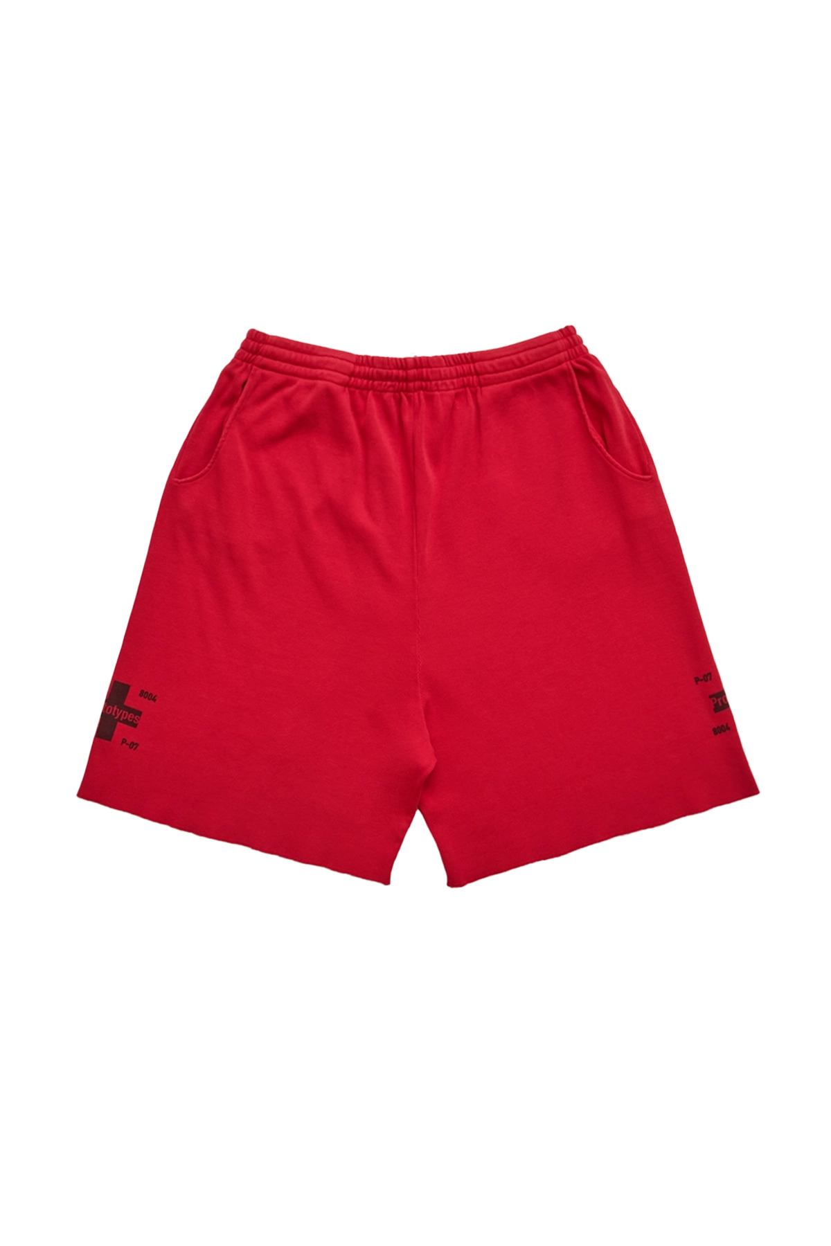 Prototypes Cross Waffle Shorts Red