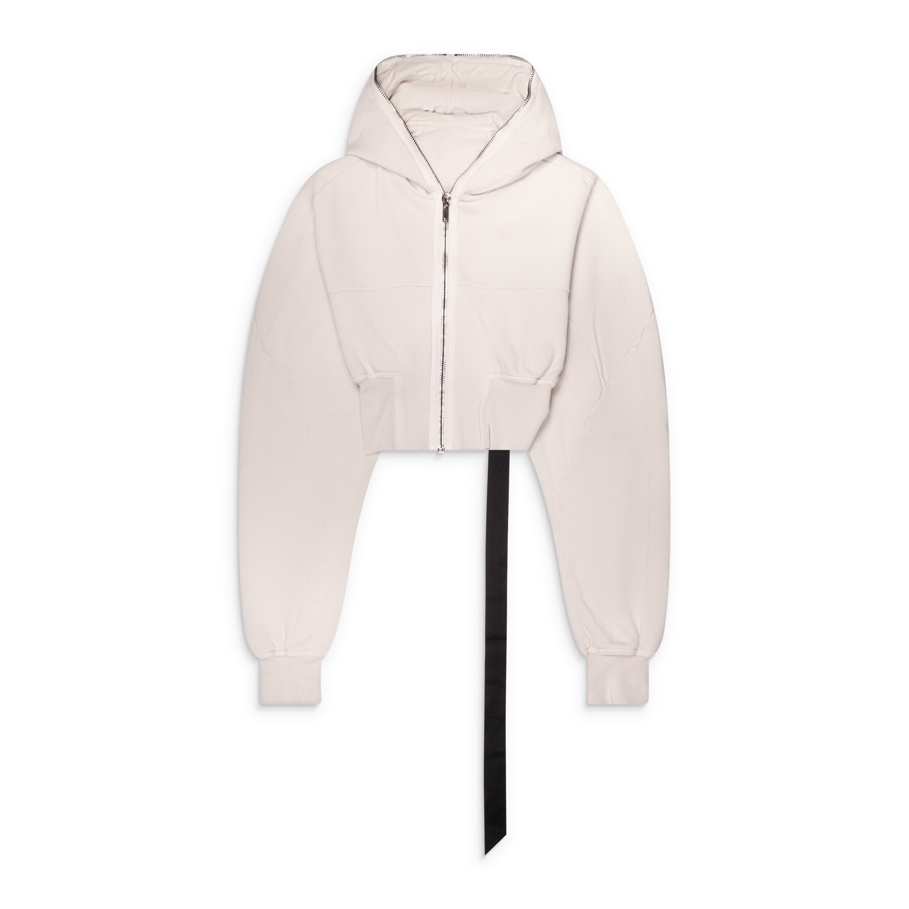 Rick Owens DRKSHDW Collage Gimp Hoodie White