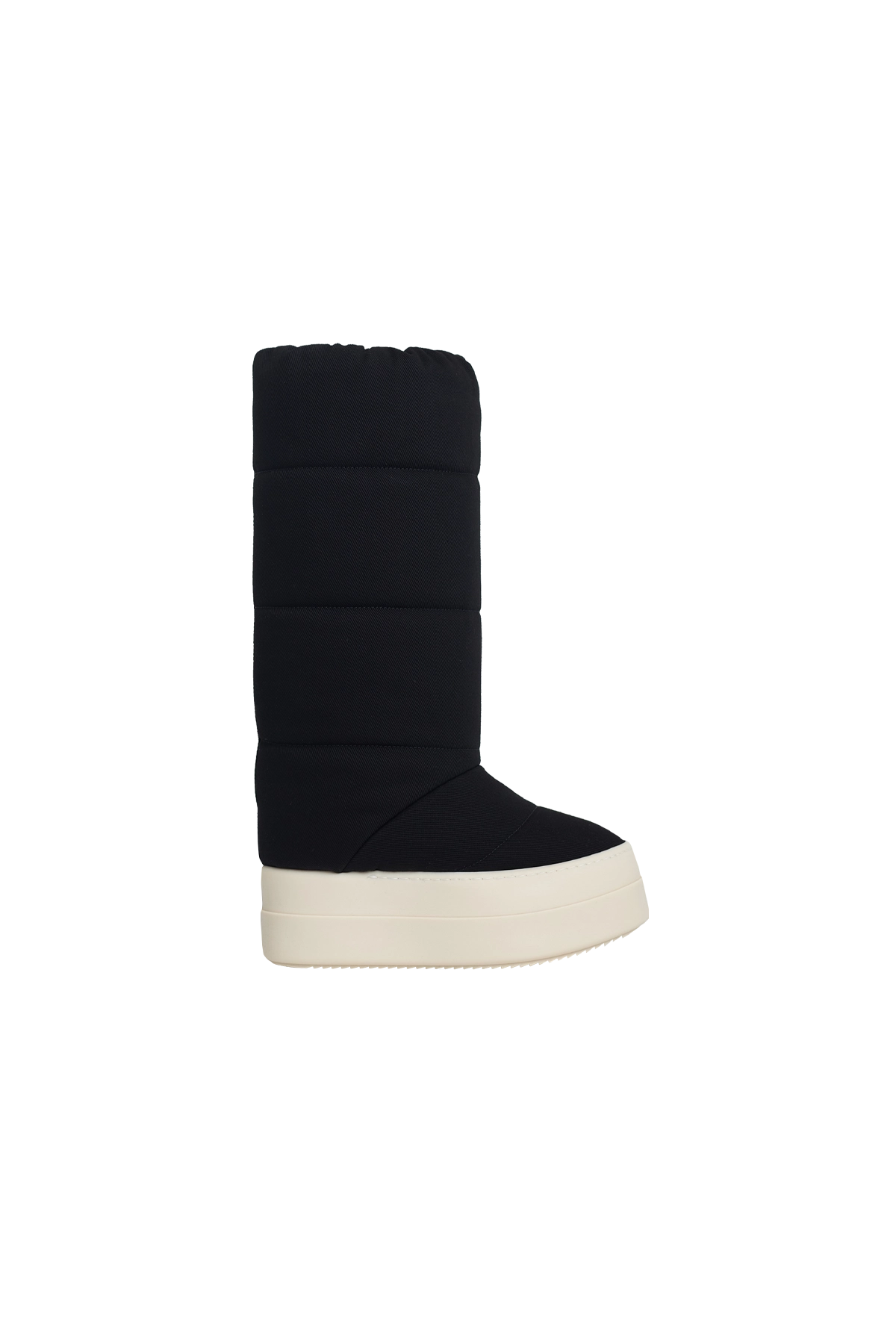 Rick Owens DRKSHDW Mega Bumper Knee High Lunar Boots Black/Milk