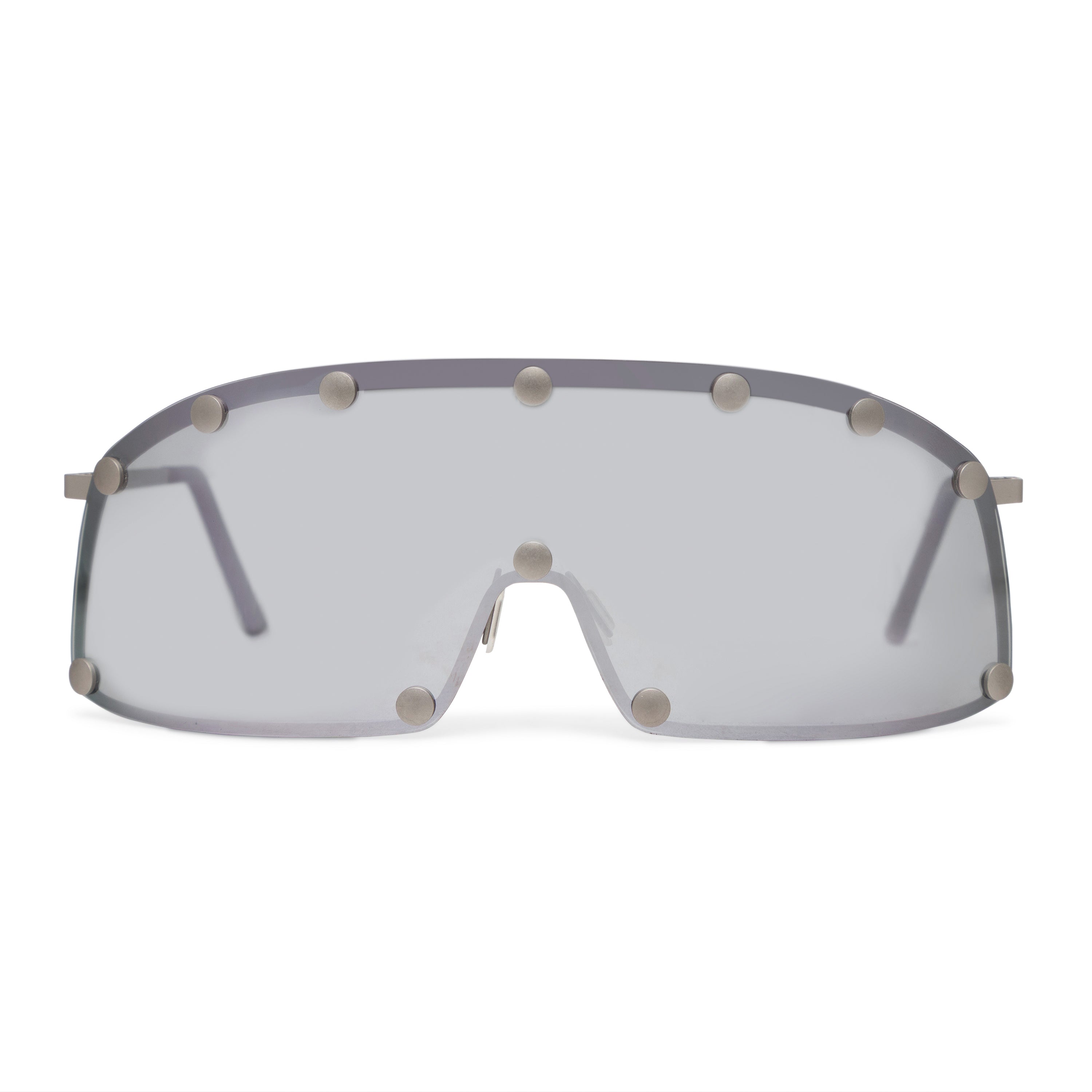 Rick Owens DRKSHDW Silver Shielding Sunglasses