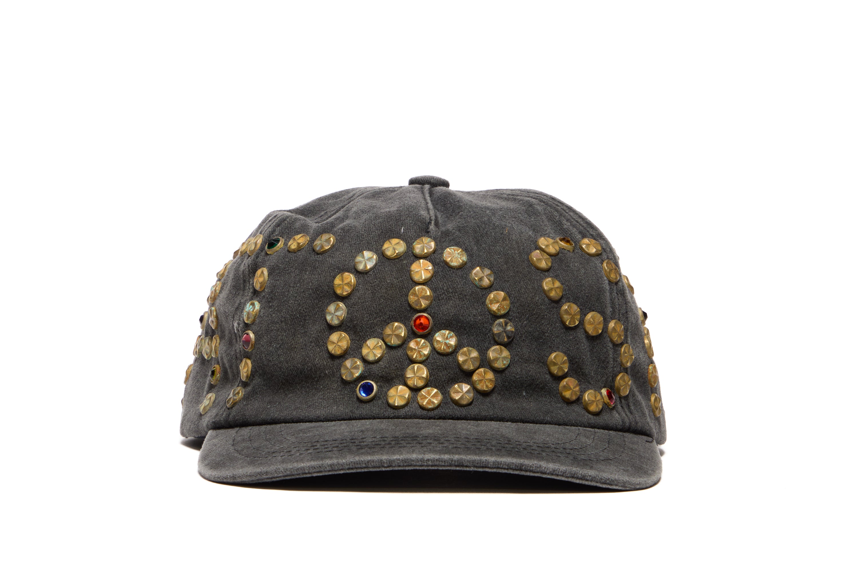 Satoshi Nakamoto Studded Wrap Around Hat Black