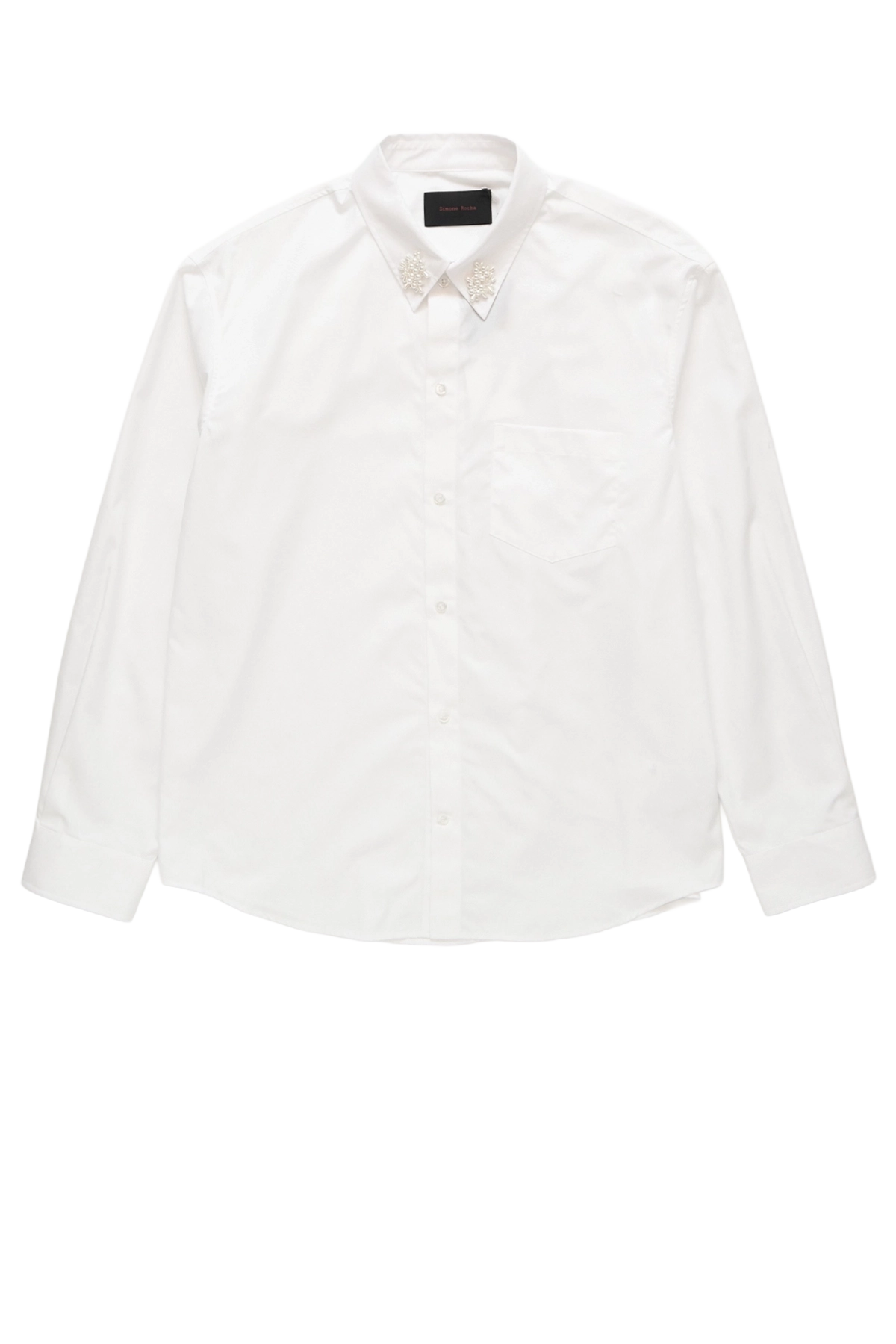 トップス simone rocha Simone Rocha Classic Shirt W/ Emb White – ESSXNYC